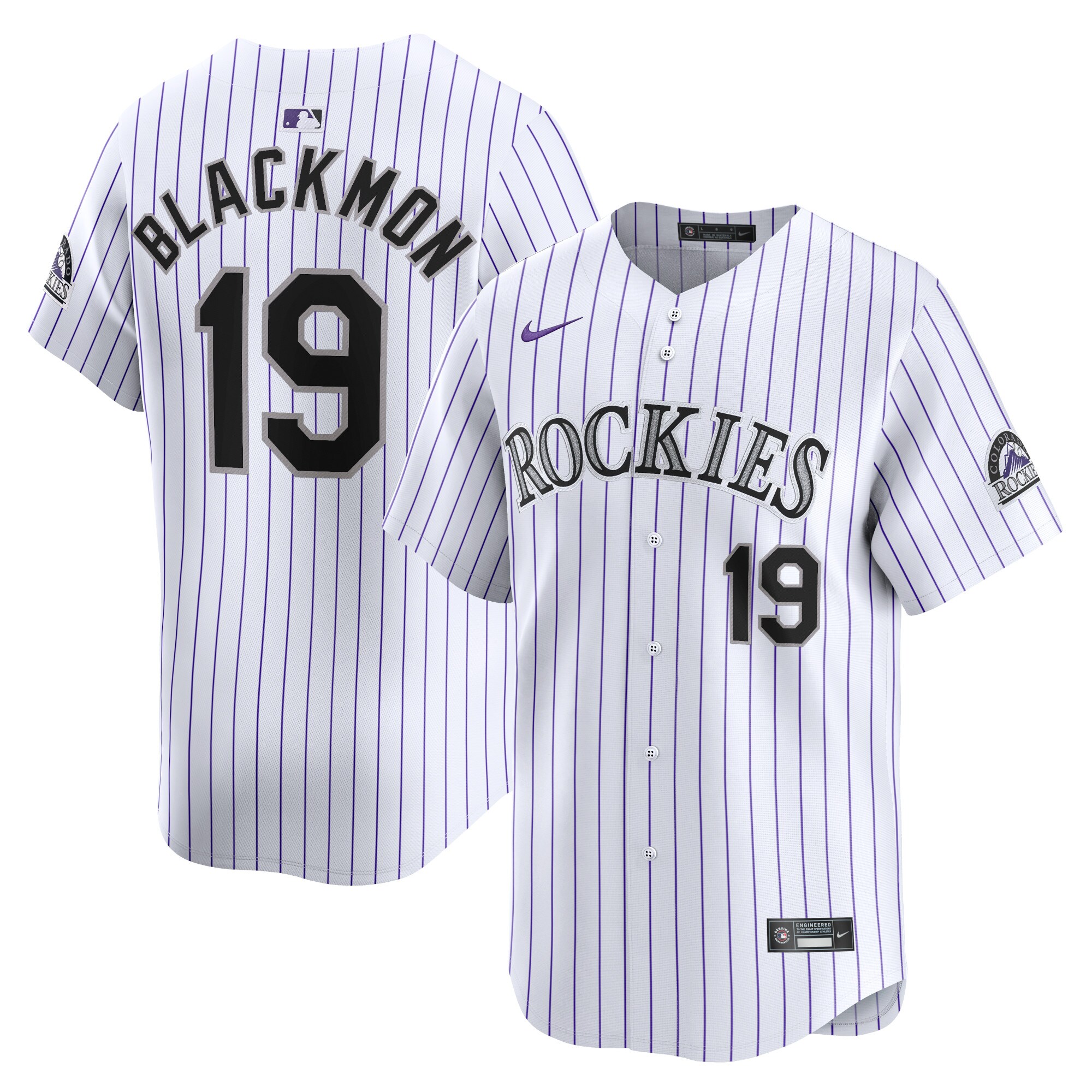 Youth Colorado Rockies Charlie Blackmon White Home Limited Player Jersey
