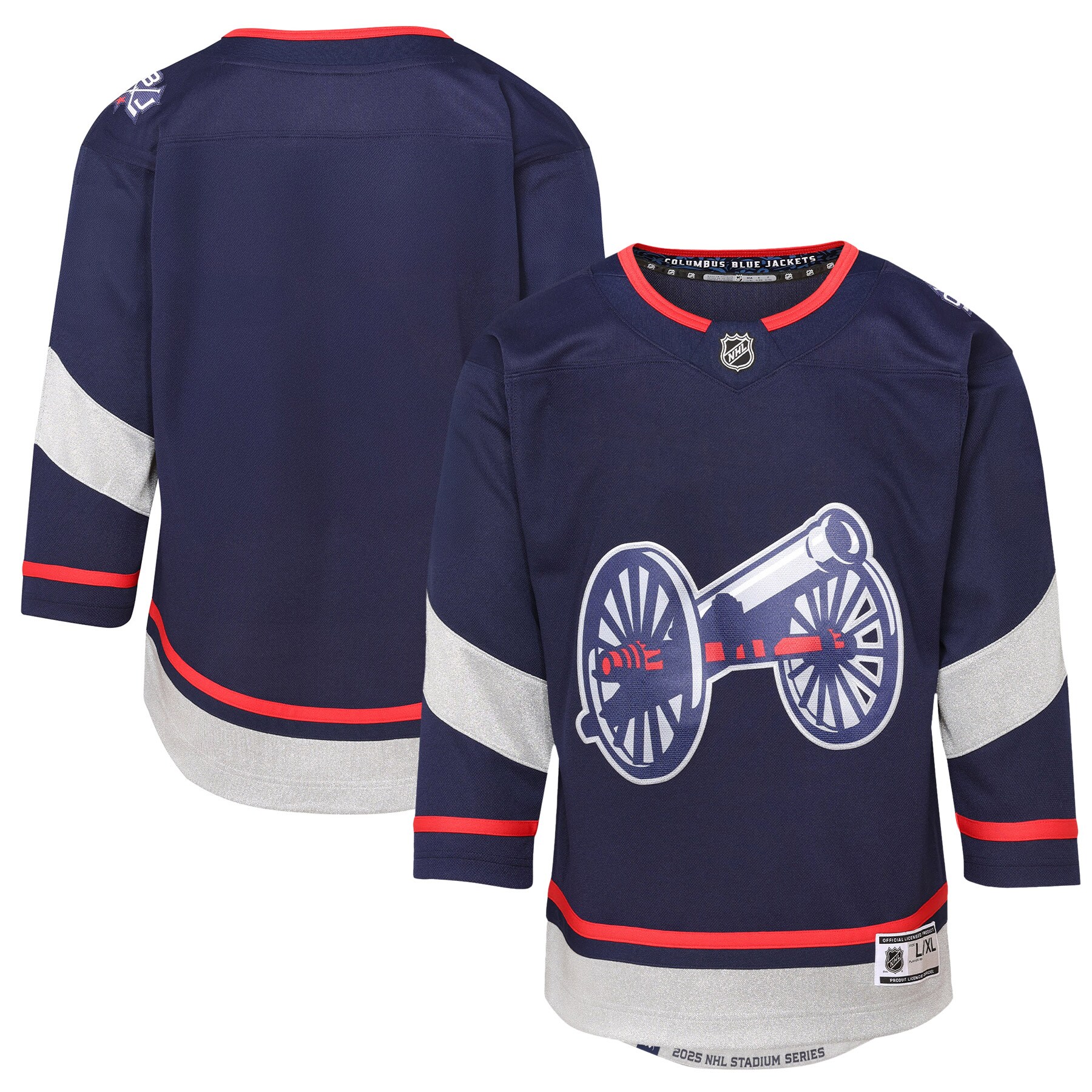 Youth Columbus Blue Jackets Navy 2025 Nhl Stadium Series Premier Jersey
