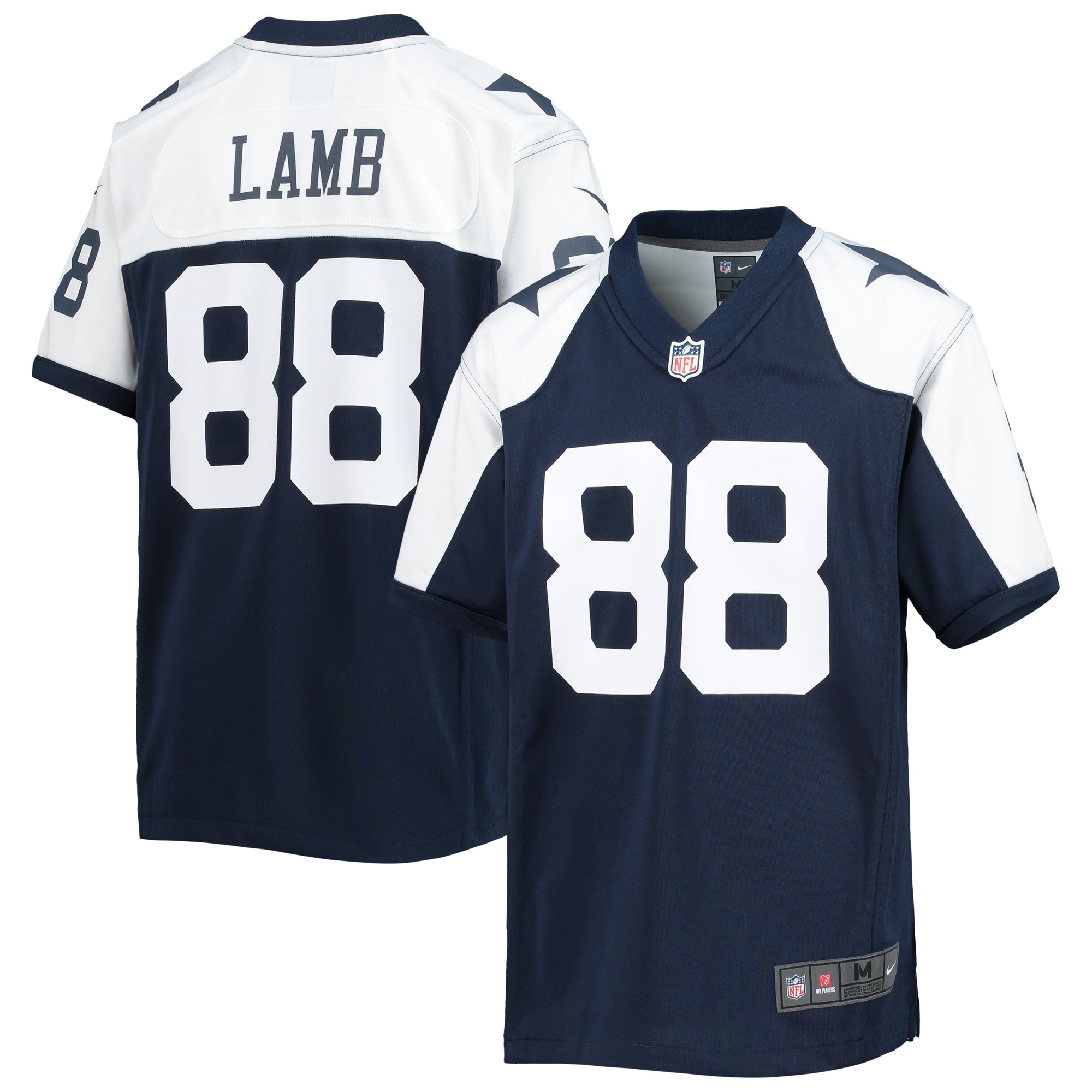 Youth Dallas Cowboys Ceedee Lamb Navy Alternate Team Game Jersey Js2180