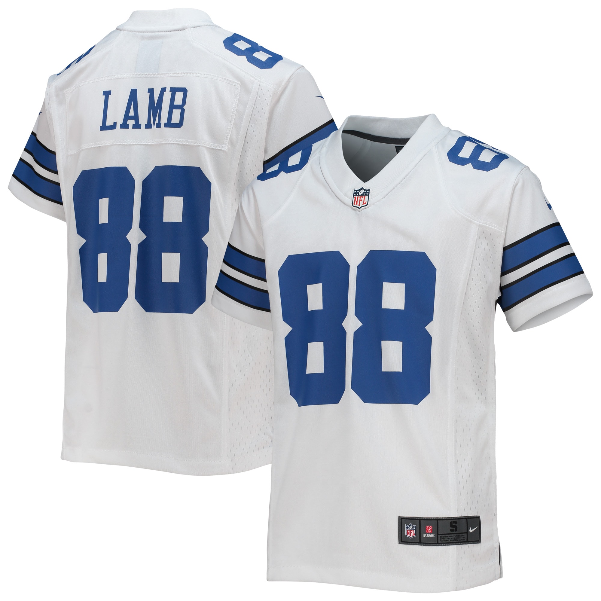 Youth Dallas Cowboys Ceedee Lamb White Game Jersey Js1322
