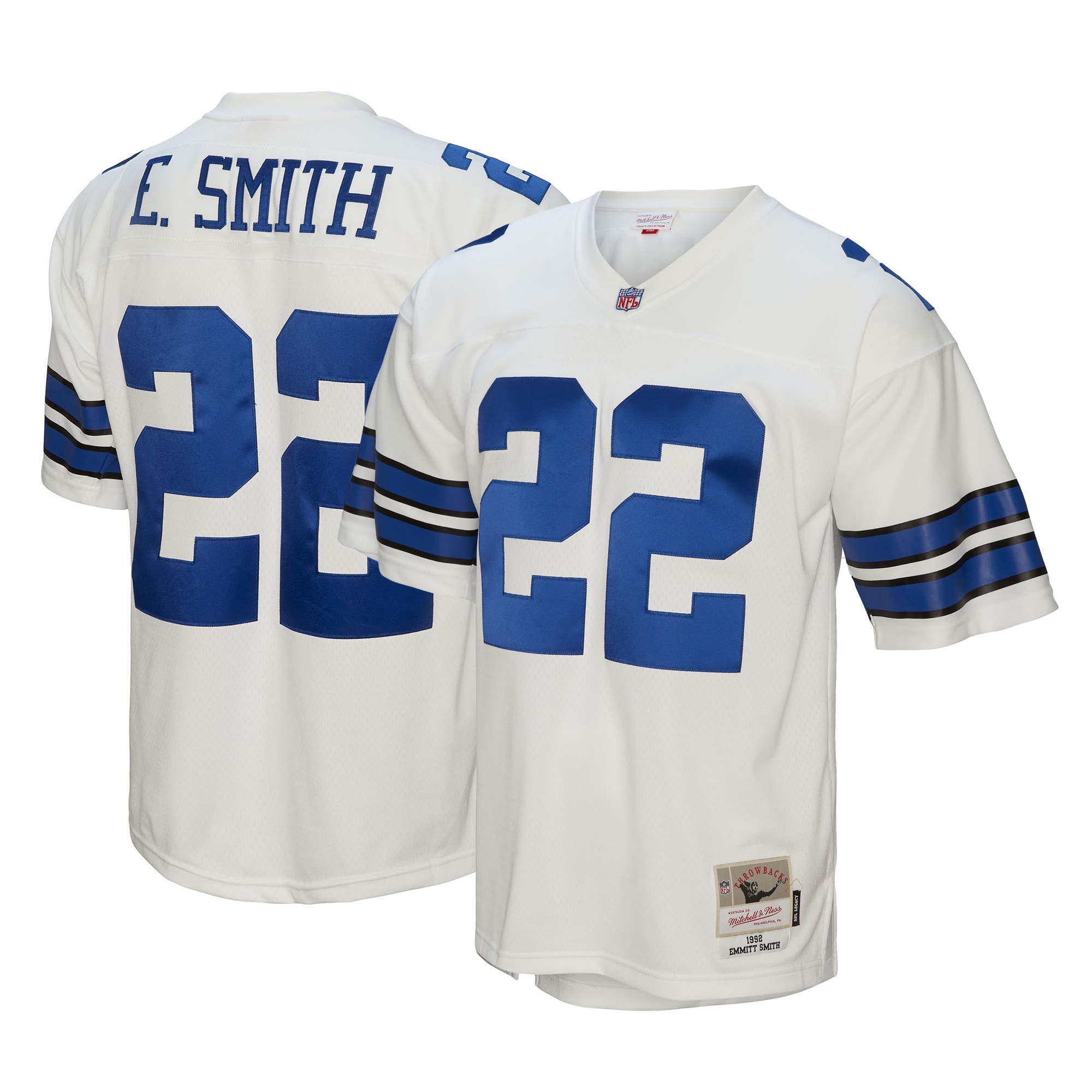 Youth Dallas Cowboys Emmitt Smith Mitchell & Ness White Retired Player Legacy Jersey Js8849