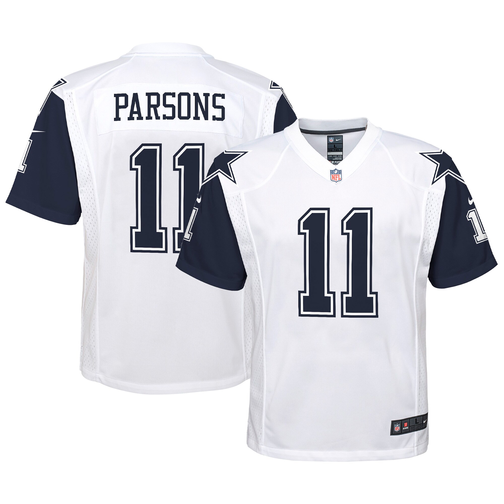 Youth Dallas Cowboys Micah Parsons White Alternate Game Jersey Js5656
