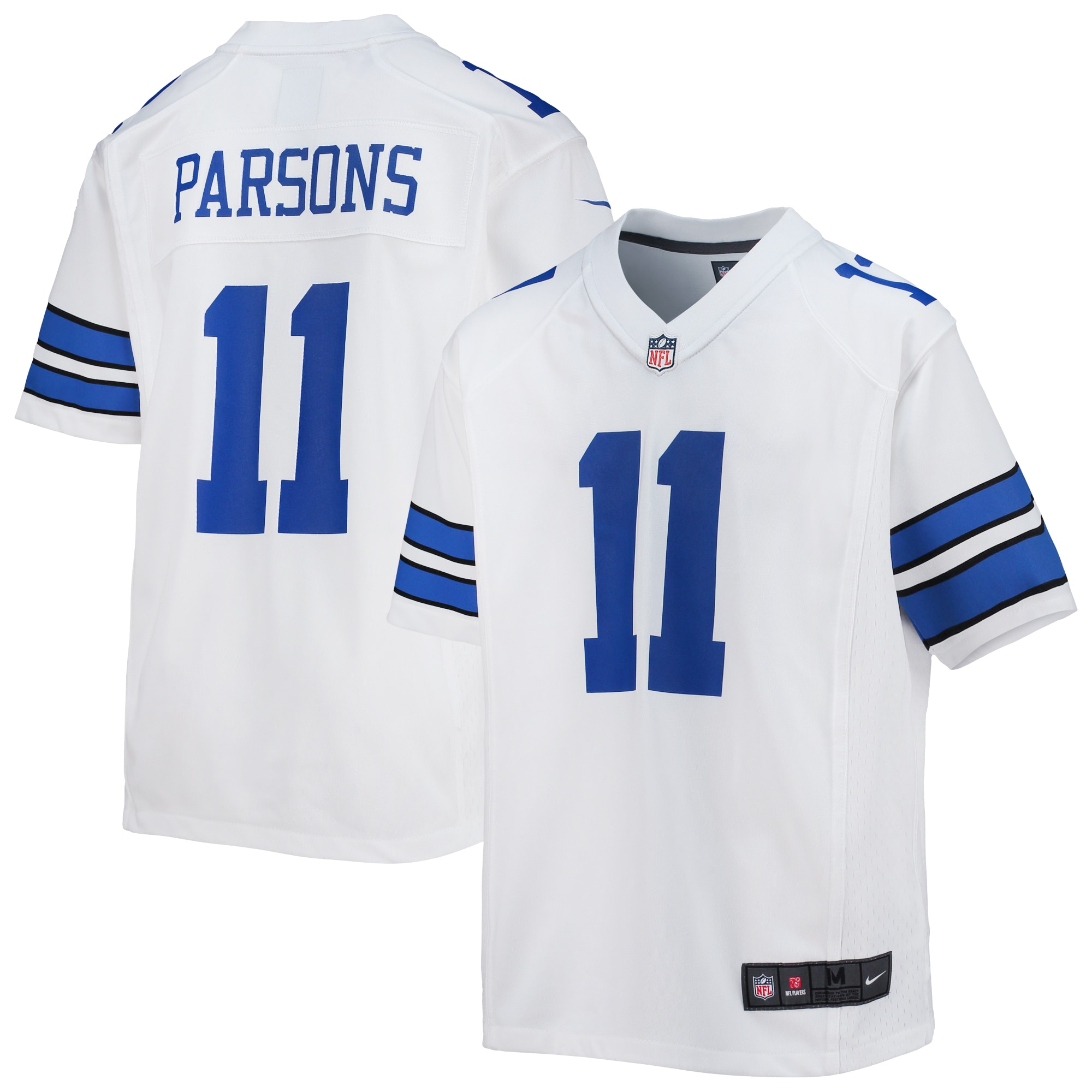 Youth Dallas Cowboys Micah Parsons White Game Jersey Js7871