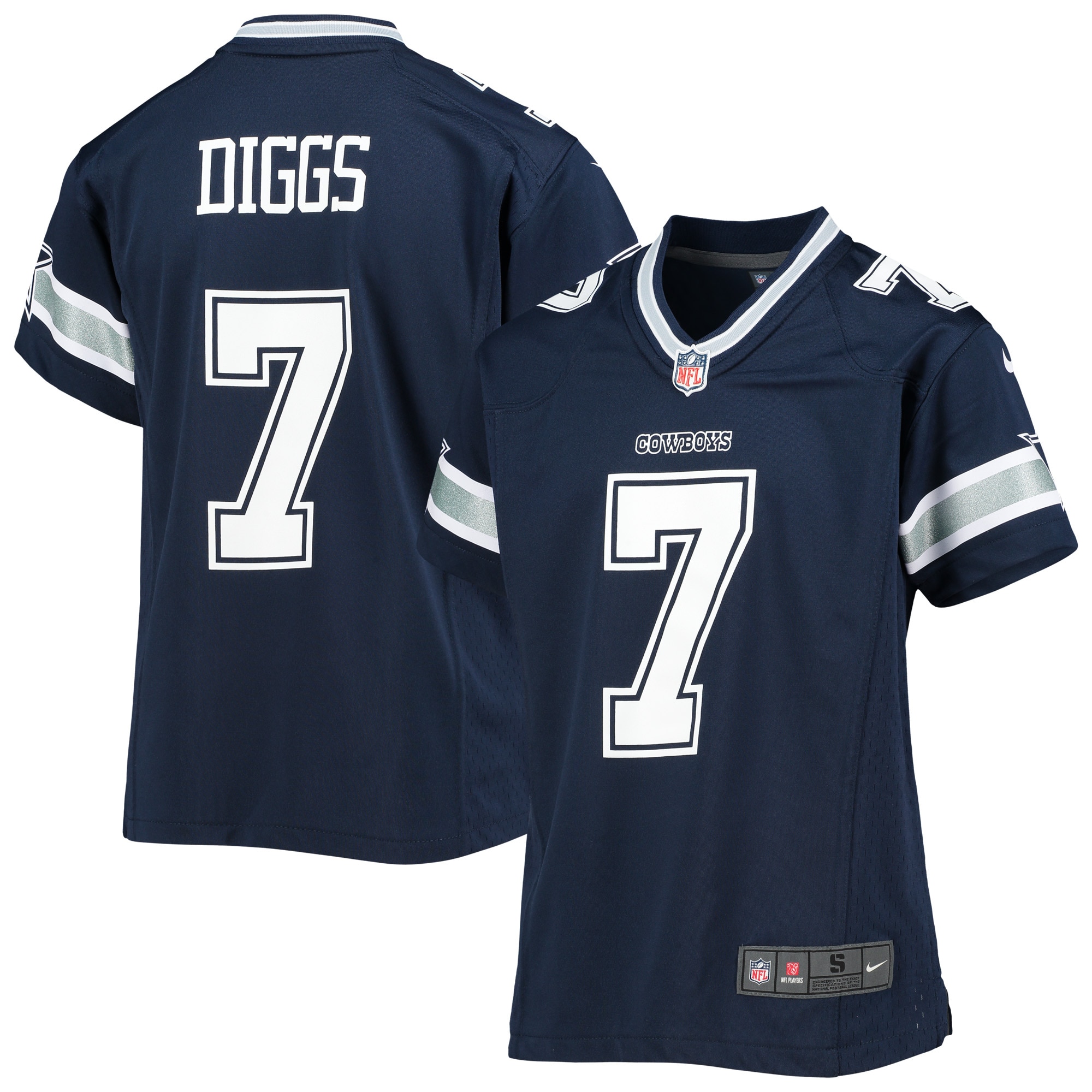 Youth Dallas Cowboys Trevon Diggs Navy Game Jersey Js2300