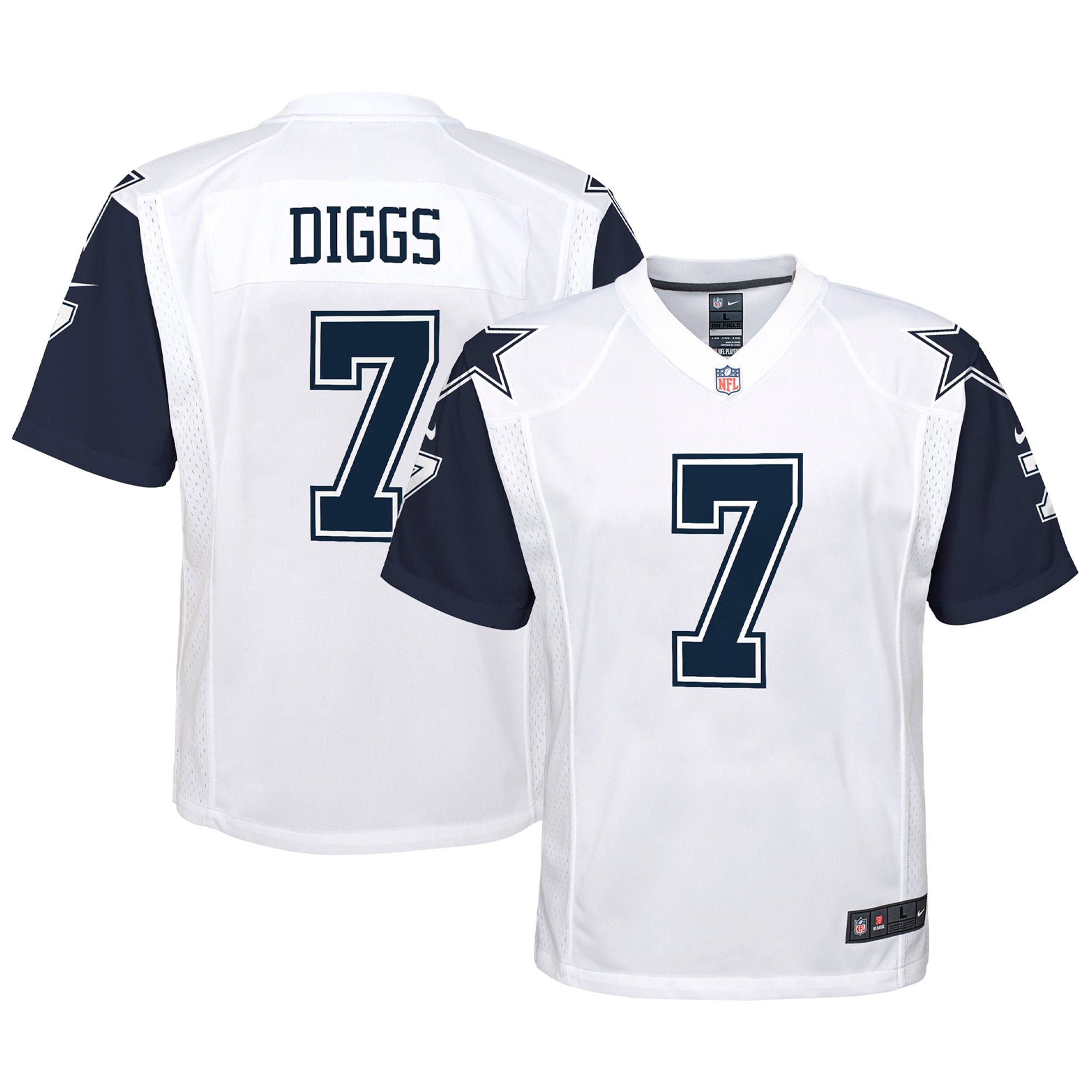 Youth Dallas Cowboys Trevon Diggs White Alternate Game Jersey Js2915