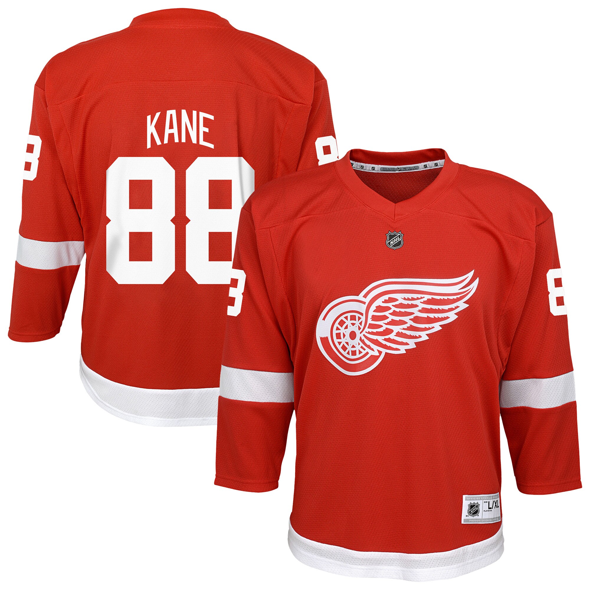 Youth Detroit Red Wings Patrick Kane Red Alternate Player Jersey