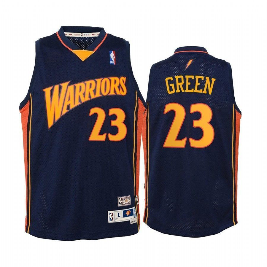 Youth Draymond Green Golden State Warriors Hardwood Classics Jersey - Navy
