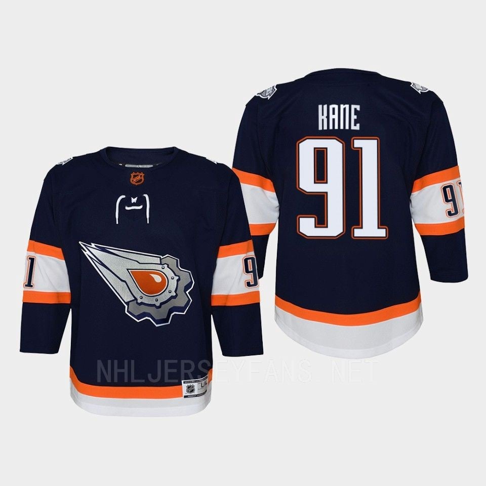 Youth Edmonton Oilers Evander Kane 91 Special Edition 2.0 Retro Jersey Navy
