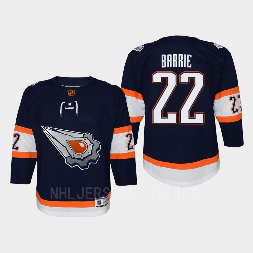 Youth Edmonton Oilers Tyson Barrie 22 Special Edition 2.0 Retro Jersey Navy