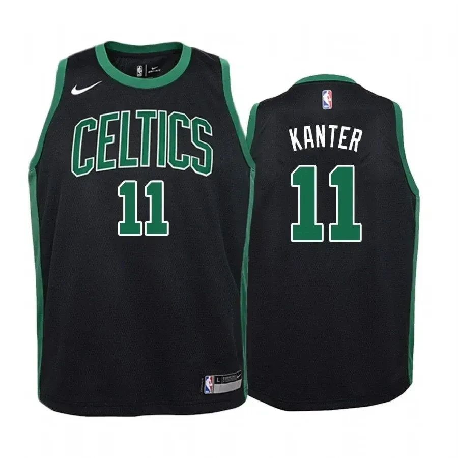 Youth Enes Kanter Boston Celtics Statet Jersey - Black