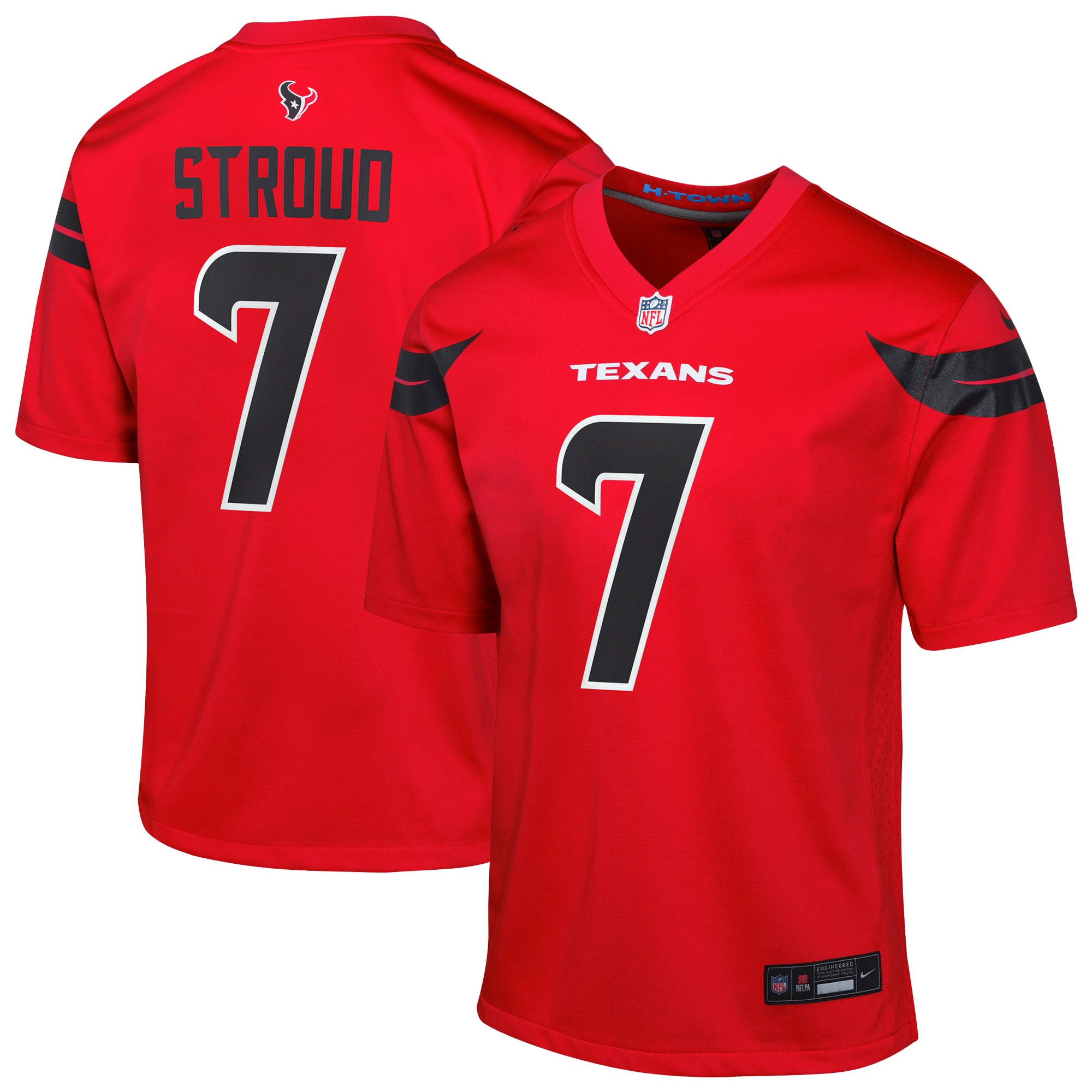 Youth Houston Texans C.j. Stroud Red Alternate Game Jersey Js1468
