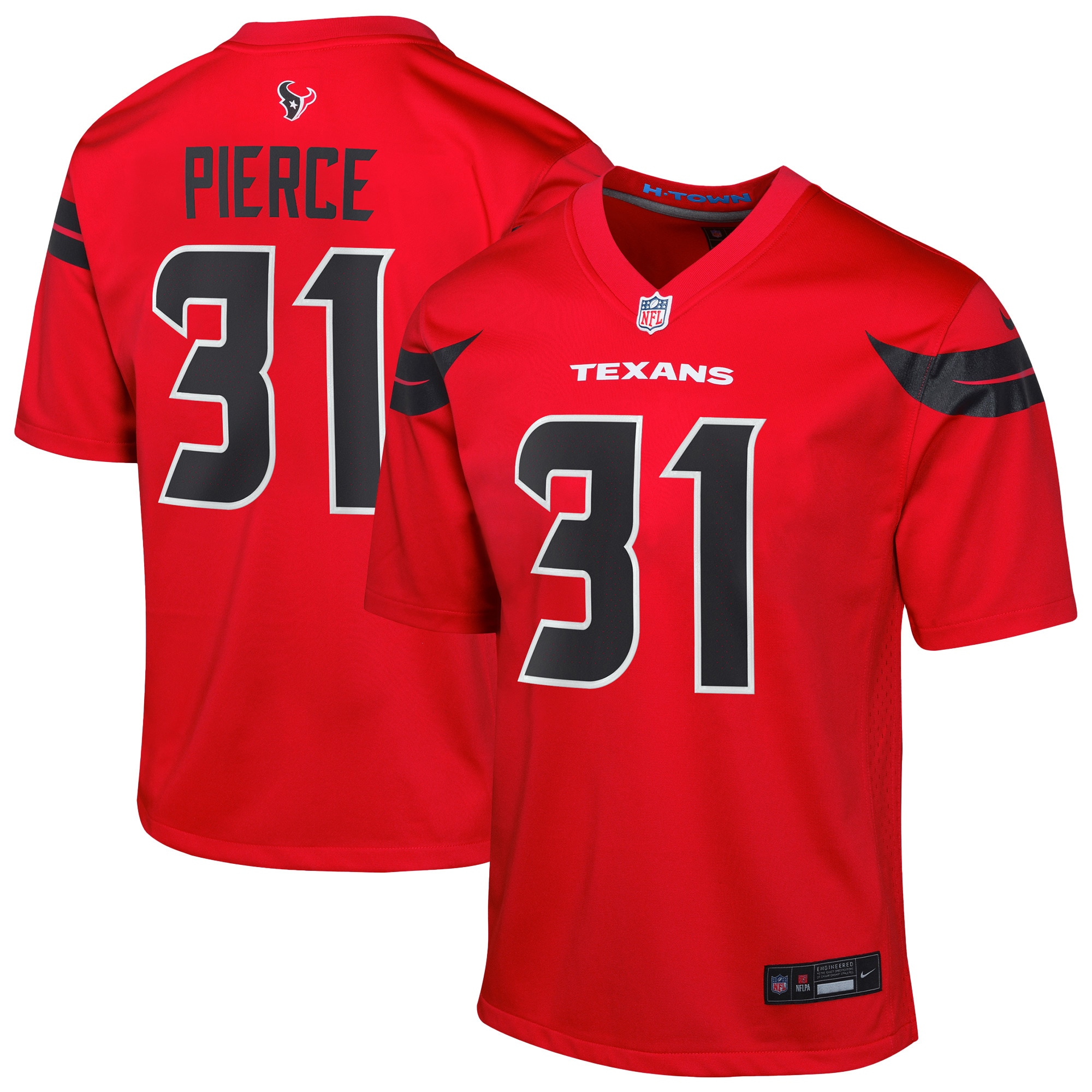 Youth Houston Texans Dameon Pierce Red Alternate Game Jersey Js6159