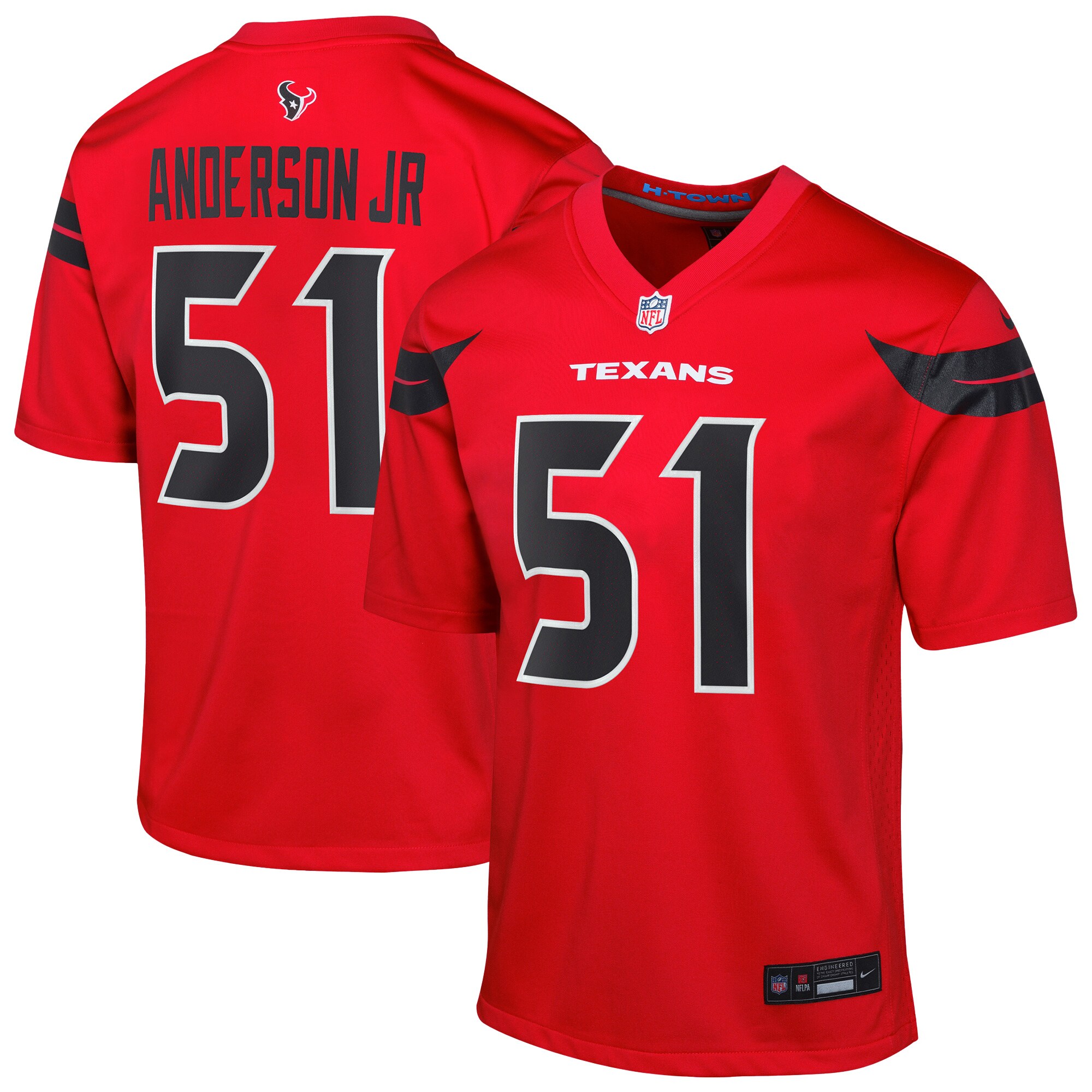 Youth Houston Texans Will Anderson Jr. Red Alternate Game Jersey Js2276