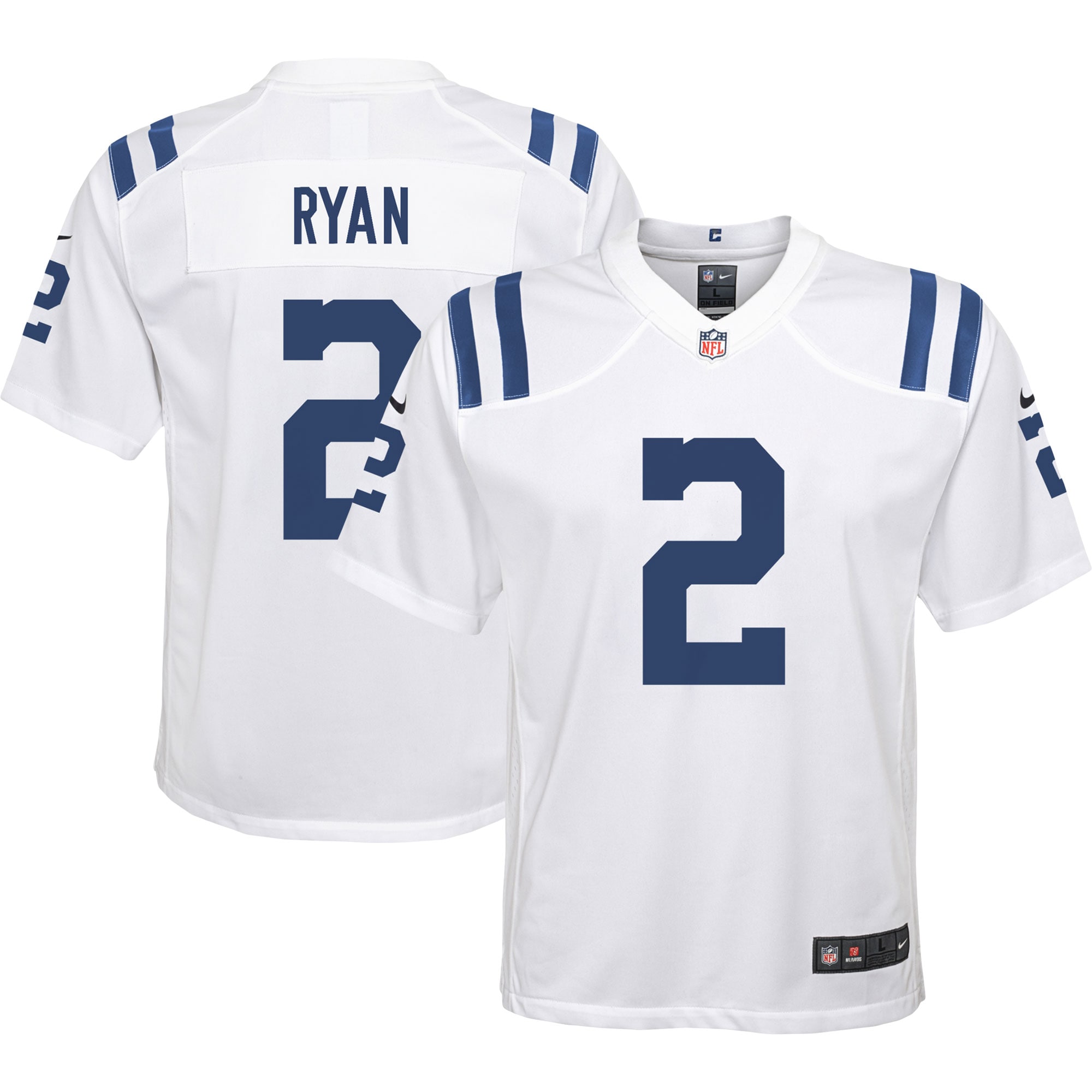 Youth Indianapolis Colts Matt Ryan White Away Game Jersey Js8254