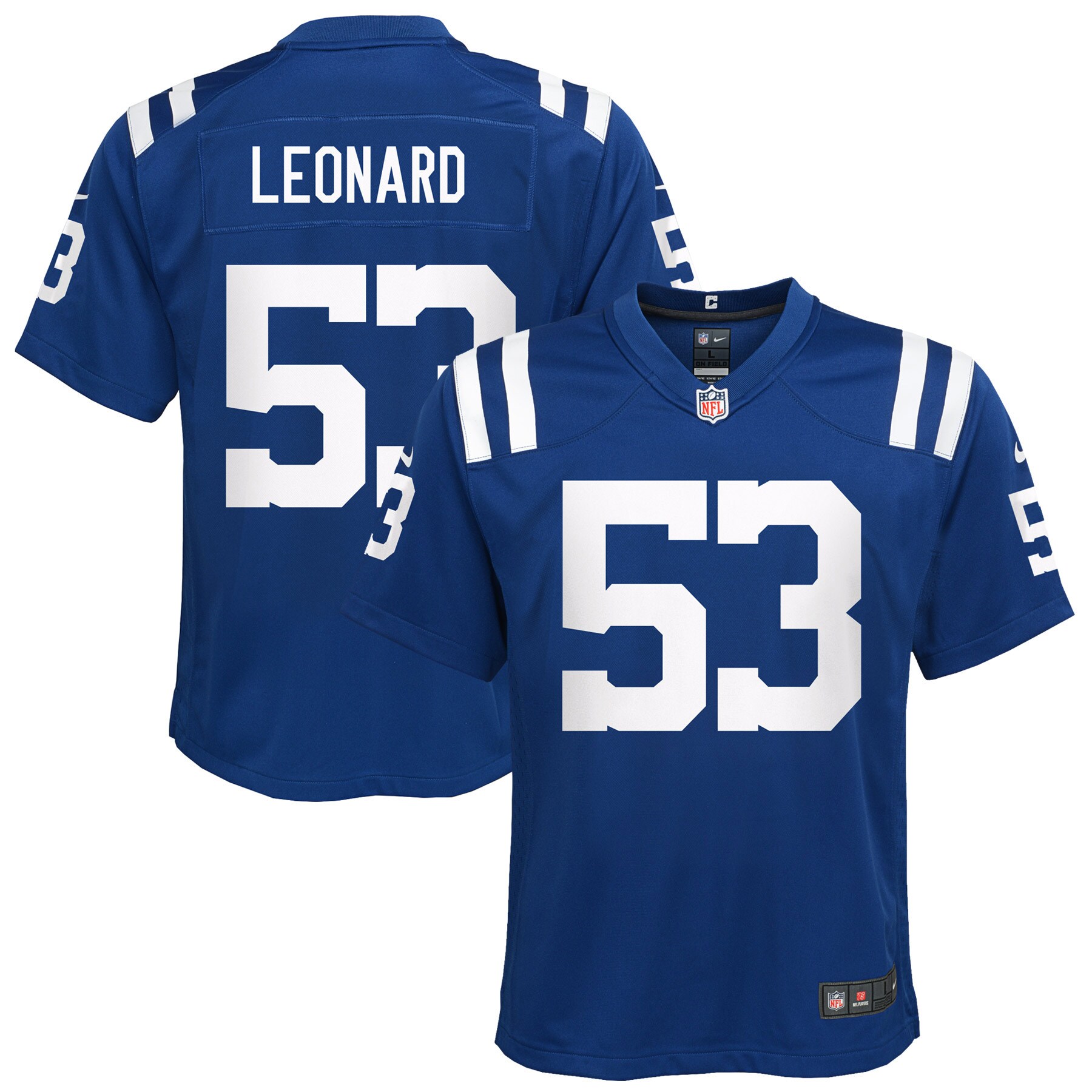 Youth Indianapolis Colts Shaquille Leonard Royal Game Jersey Js3772