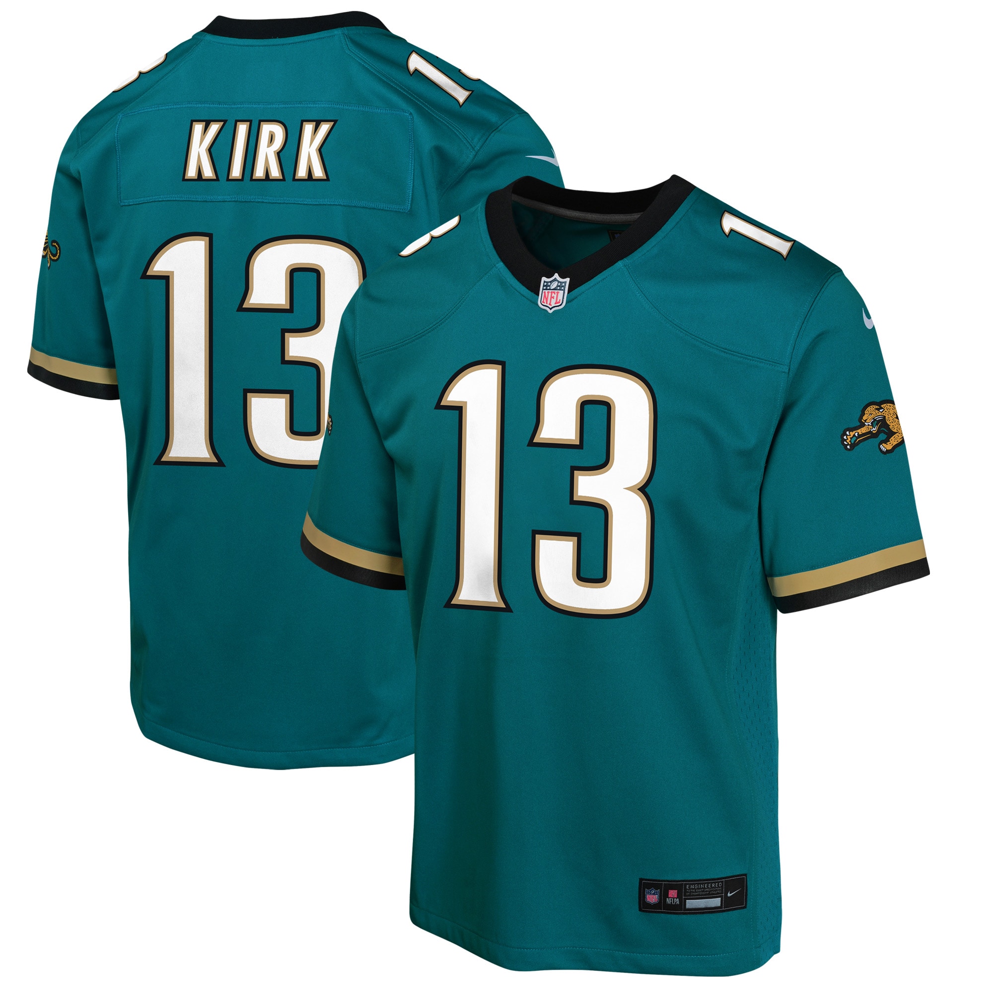Youth Jacksonville Jaguars Christian Kirk Teal Prowler Throwback Player Game Jersey Js6443