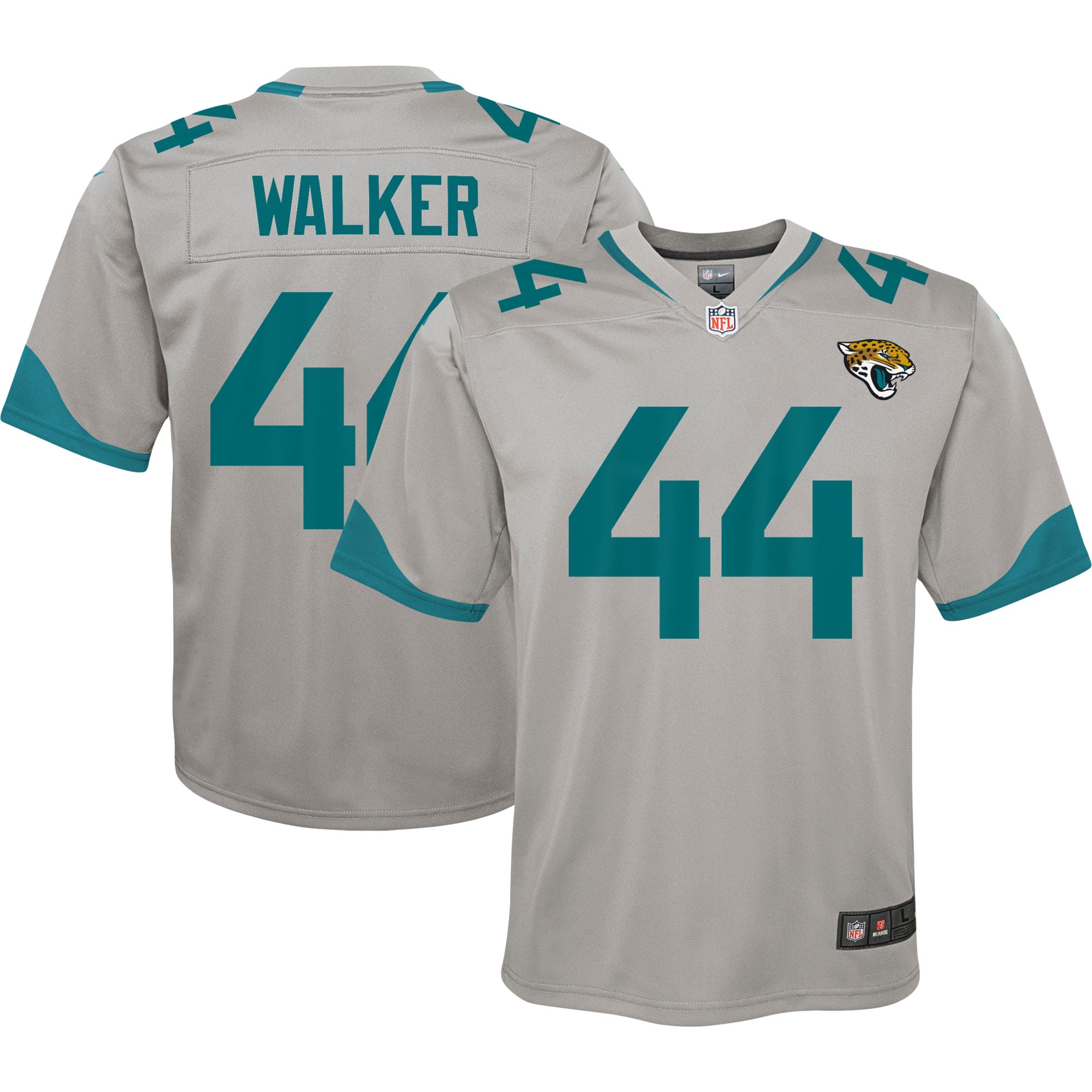 Youth Jacksonville Jaguars Travon Walker Silver Inverted Game Jersey Js3638