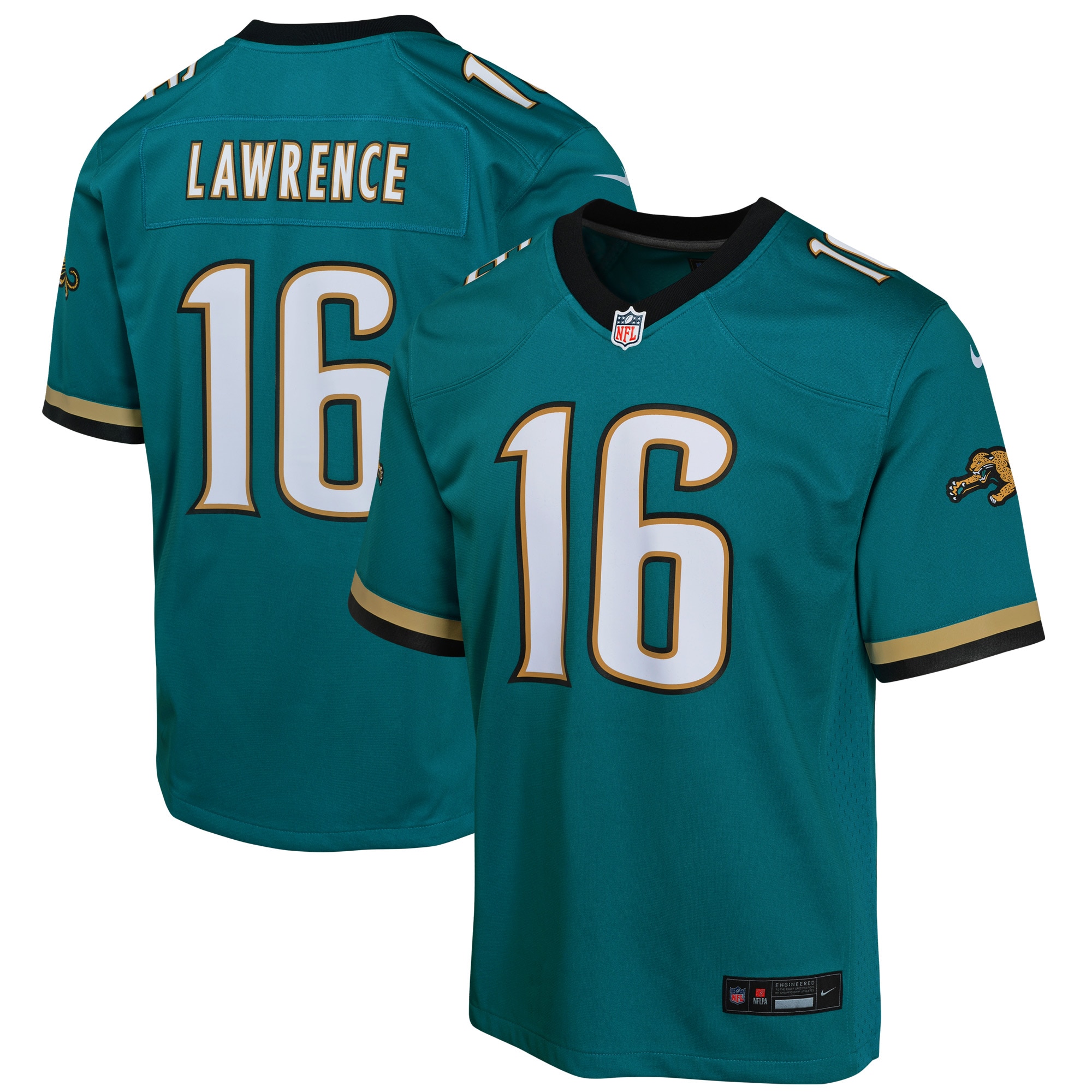Youth Jacksonville Jaguars Trevor Lawrence Teal Prowler Throwback Player Game Jersey Js5187
