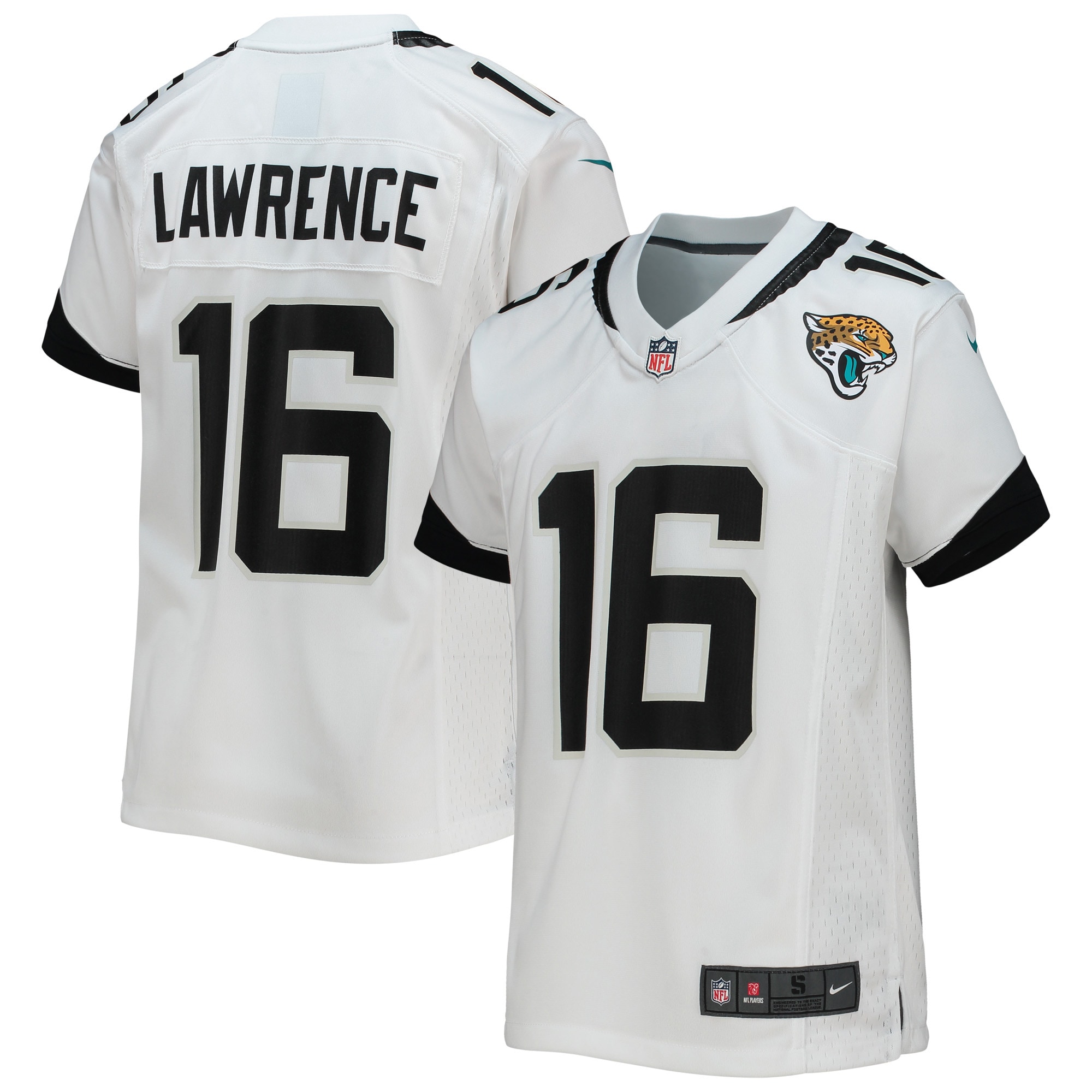 Youth Jacksonville Jaguars Trevor Lawrence White Game Jersey Js1528