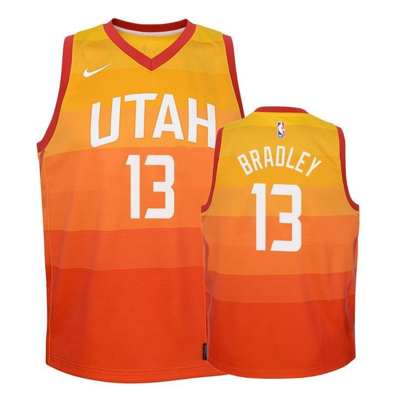 Youth Jazz Tony Bradley 13 City Red Jersey