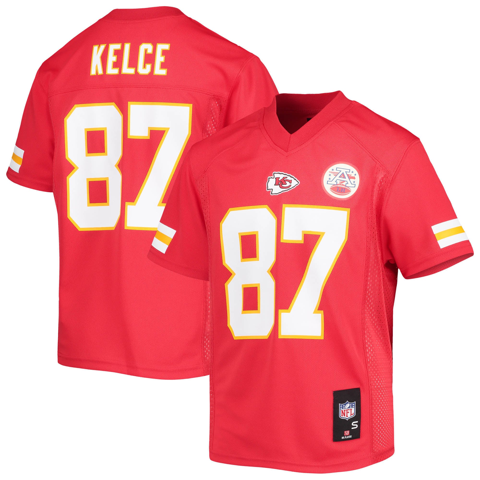 Youth Kansas City Chiefs Travis Kelce Red Player Jersey Js9305