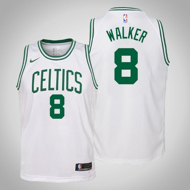 Youth Kemba Walker Boston Celtics 8 Association White Jersey