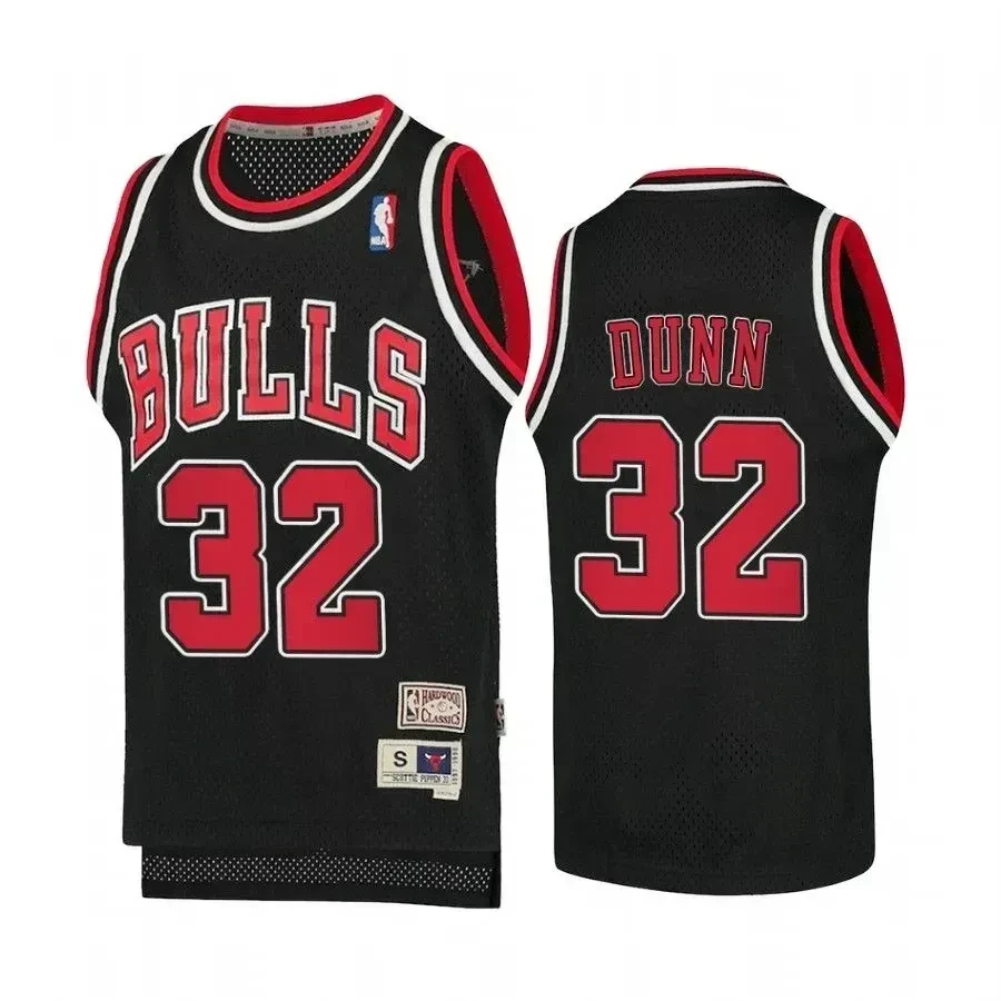 Youth Kris Dunn Chicago Bulls Hardwood Classics Jersey - Black