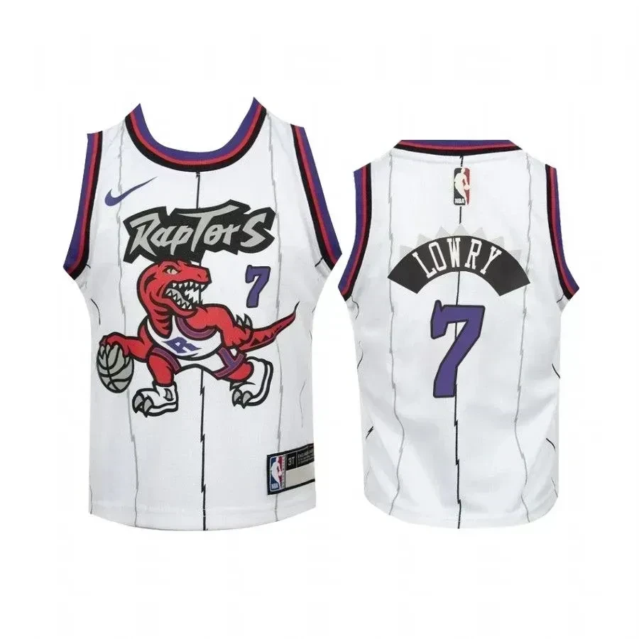 Youth Kyle Lowry Toronto Raptors Kids White Hardwood Classics Jersey