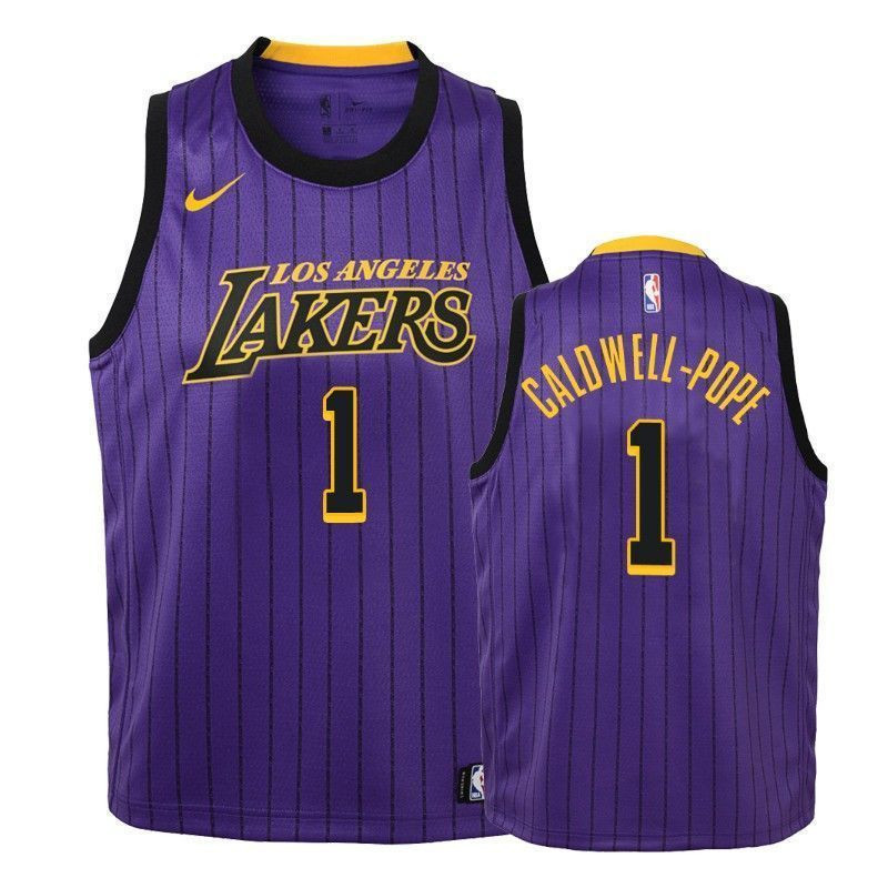 Youth Lakers Kentavious Caldwell-pope 1 City Purple Jersey