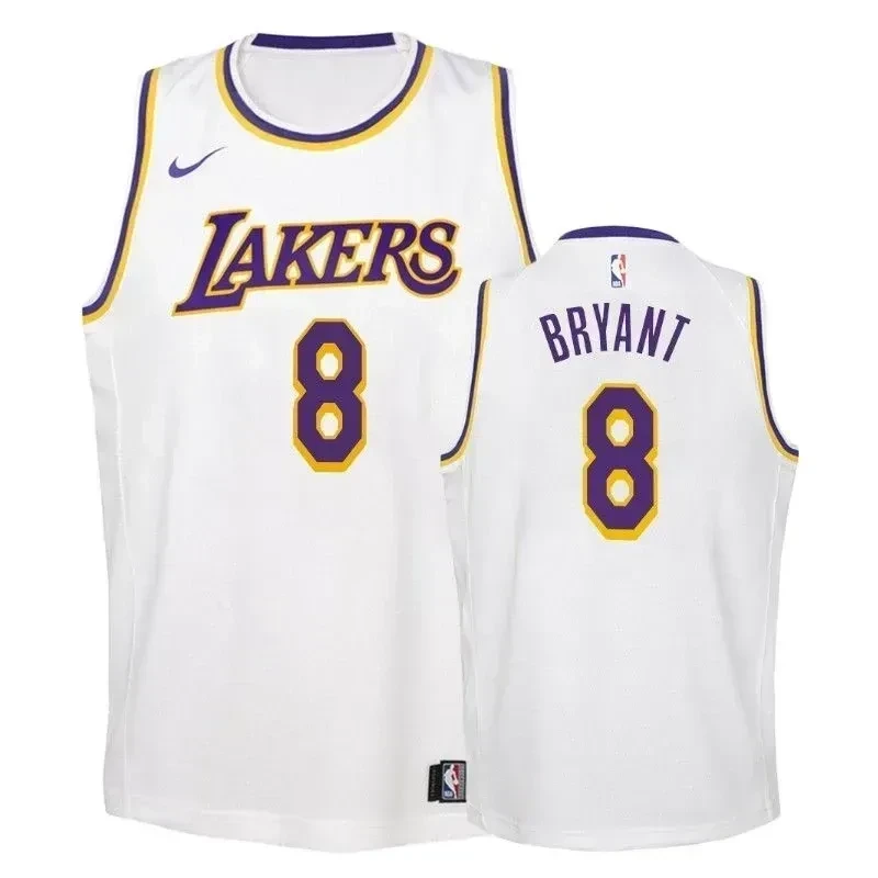 Youth Lakers Kobe Bryant 8 Association White Jersey