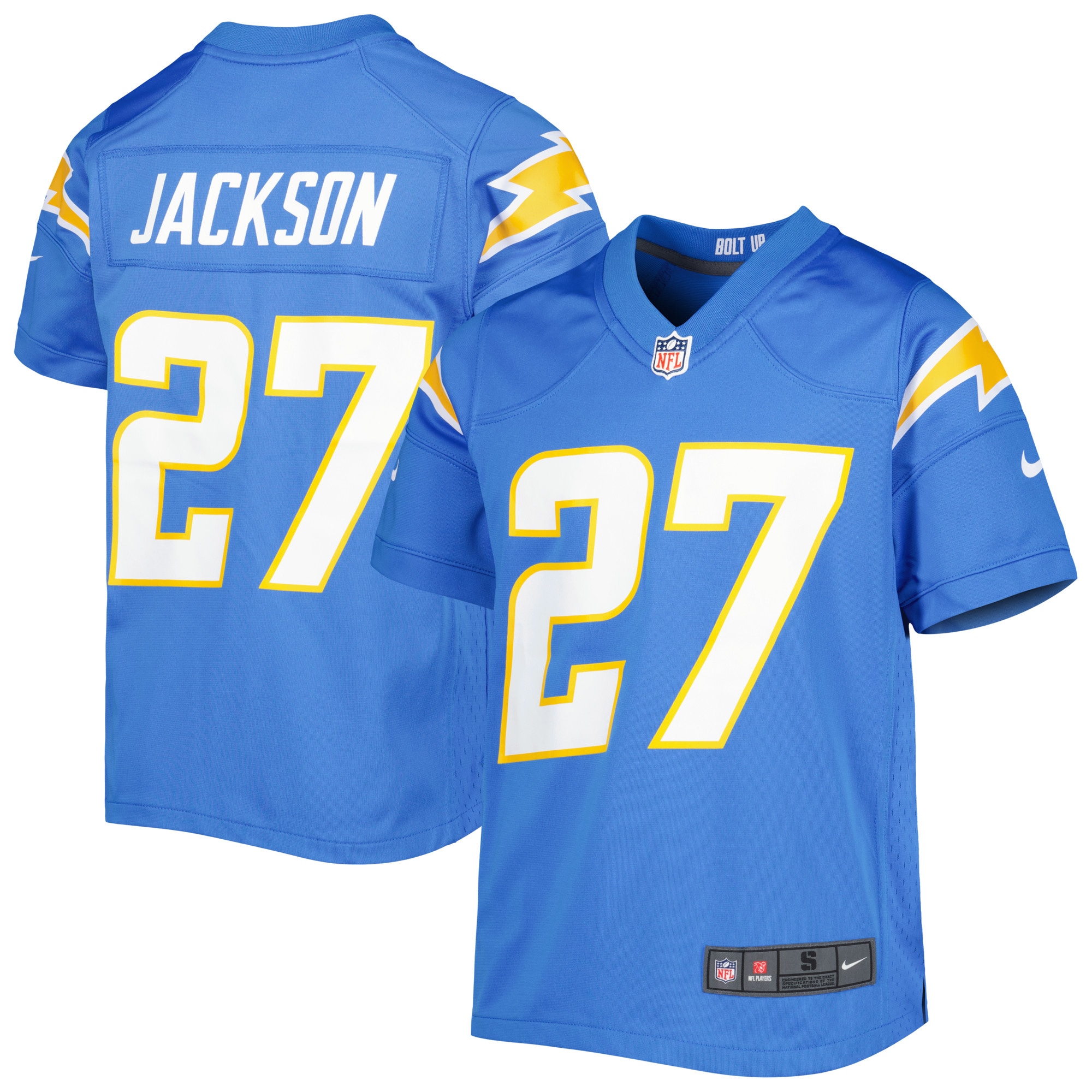 Youth Los Angeles Chargers Jc Jackson Powder Blue Game Jersey Js6910