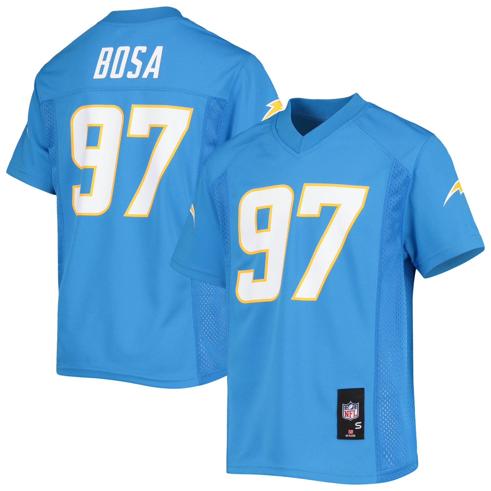 Youth Los Angeles Chargers Joey Bosa Powder Blue Player Jersey Js7005