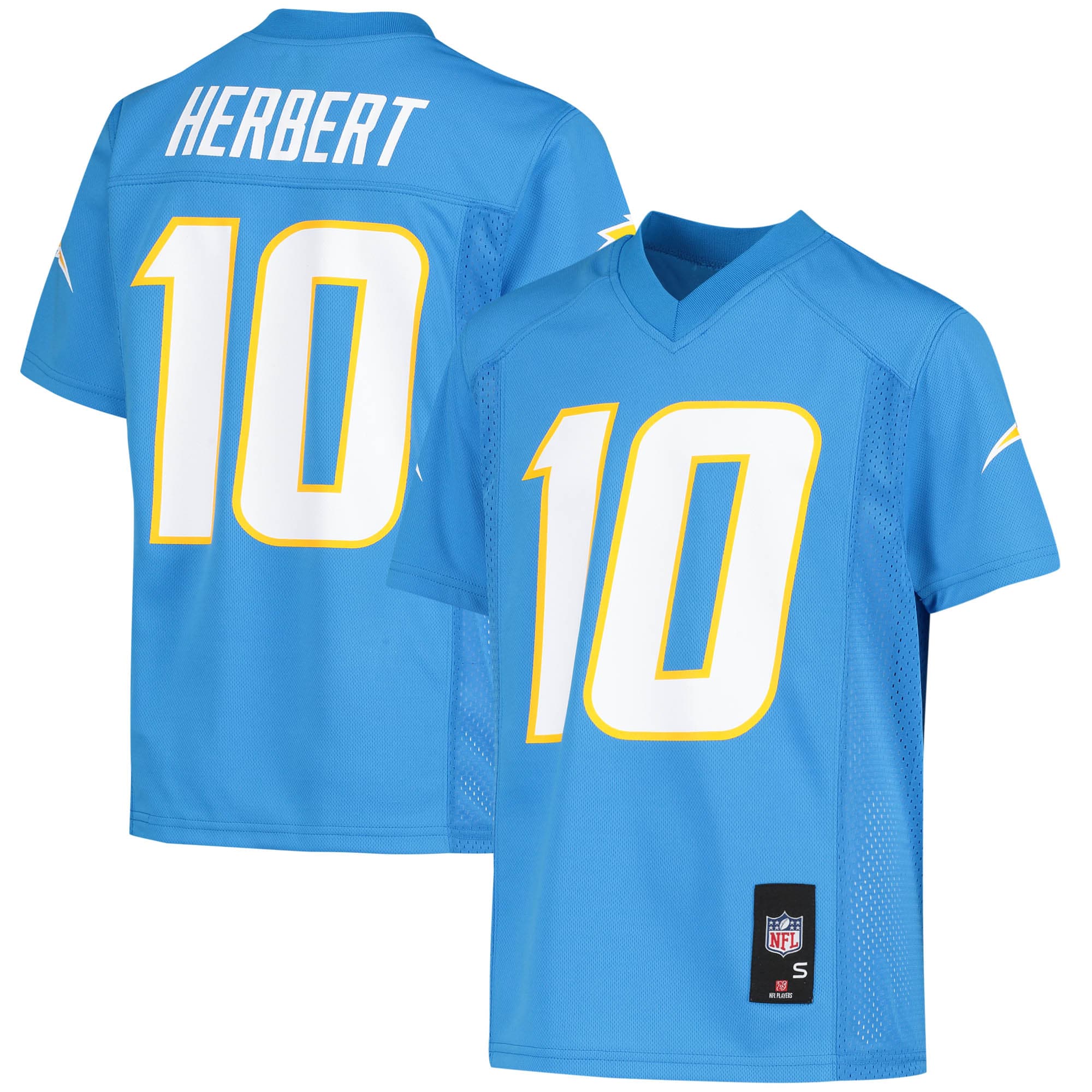 Youth Los Angeles Chargers Justin Herbert Powder Blue Player Jersey Js9267