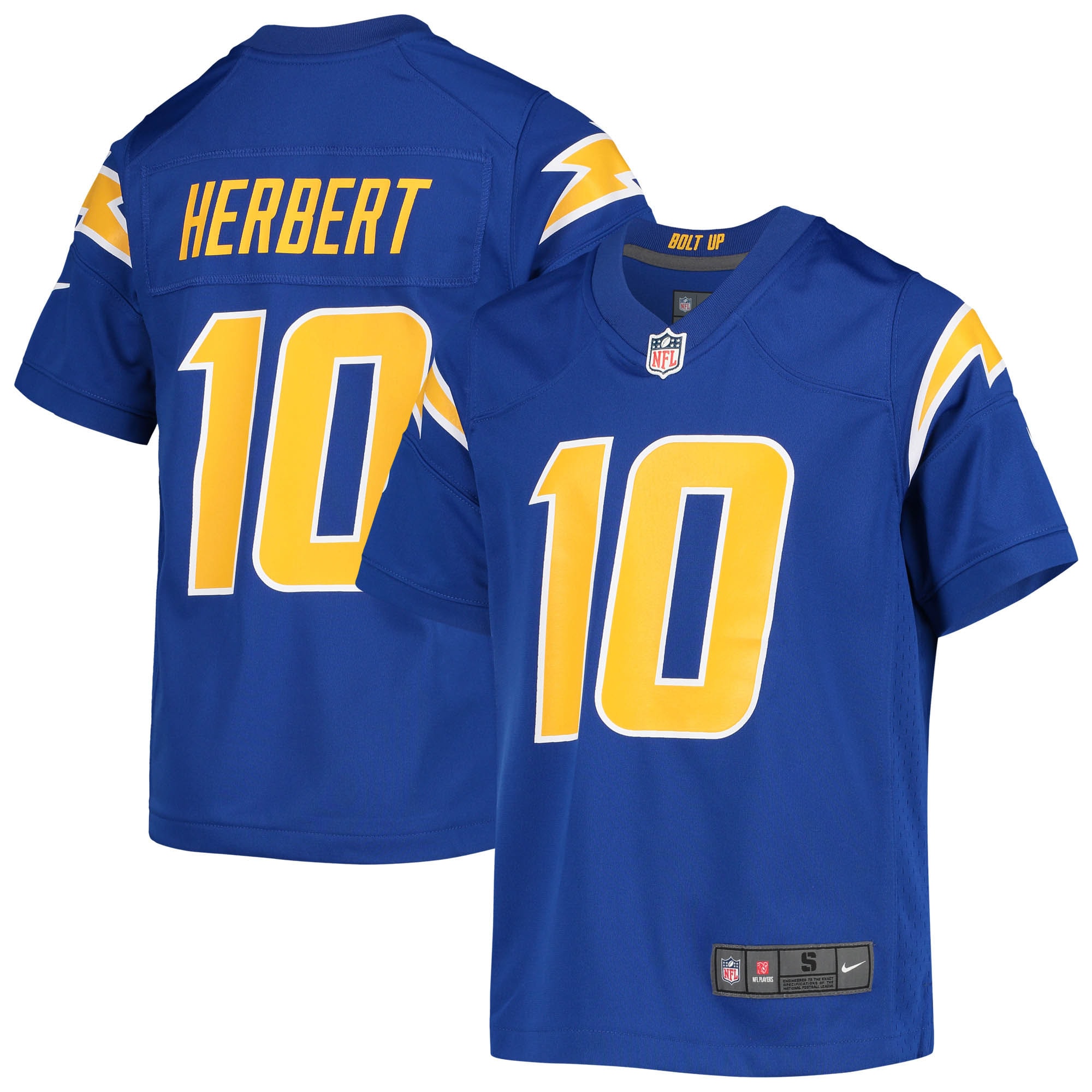 Youth Los Angeles Chargers Justin Herbert Royal Game Jersey Js5244
