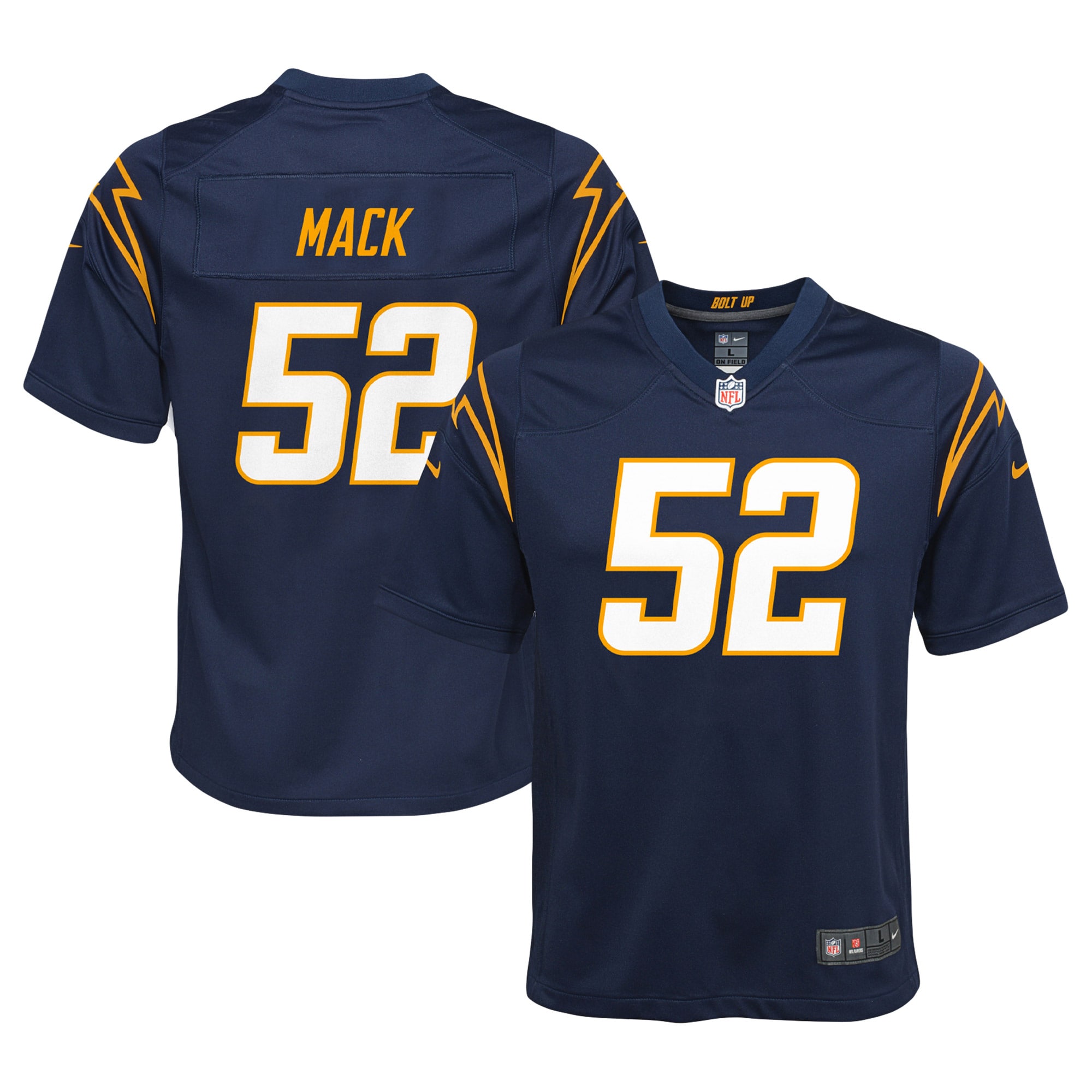 Youth Los Angeles Chargers Khalil Mack Navy Game Jersey Js1994