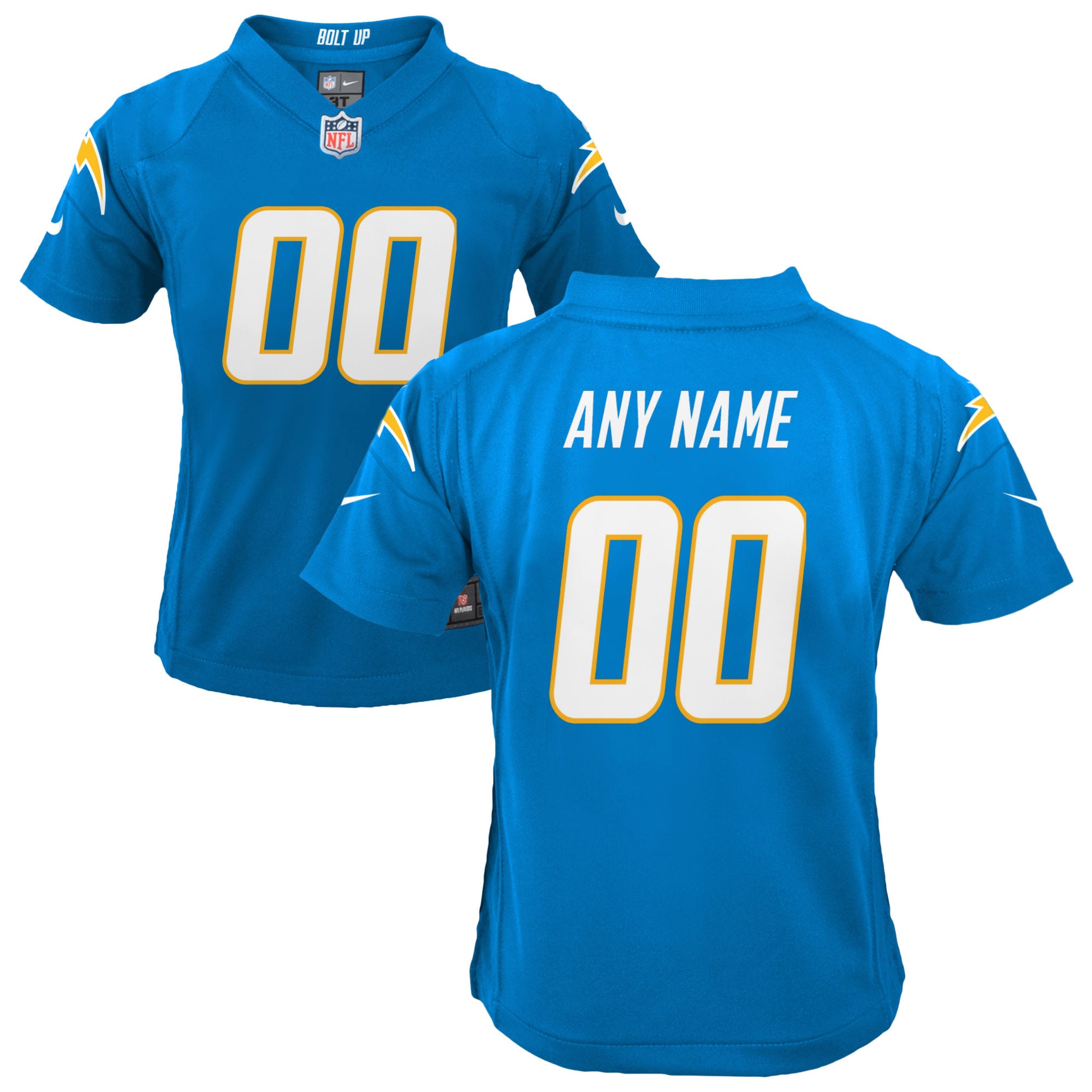 Youth Los Angeles Chargers Powder Blue Custom Game Jersey Js8729