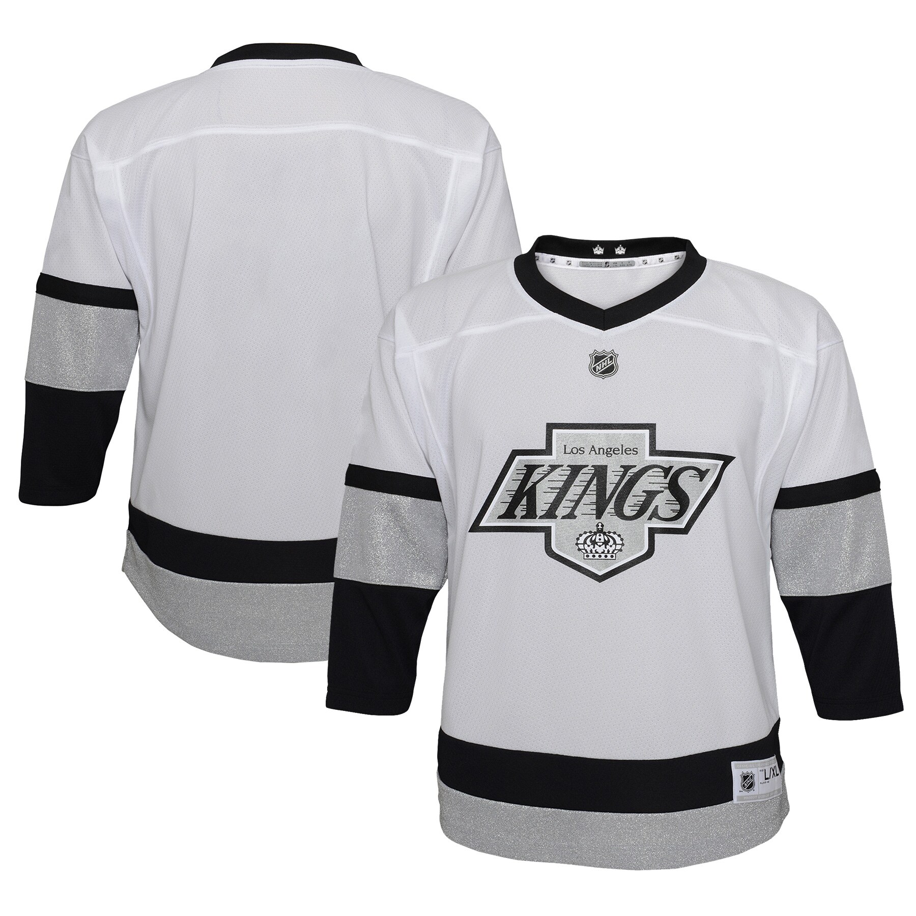 Youth Los Angeles Kings White 2021/22 Alternate Jersey