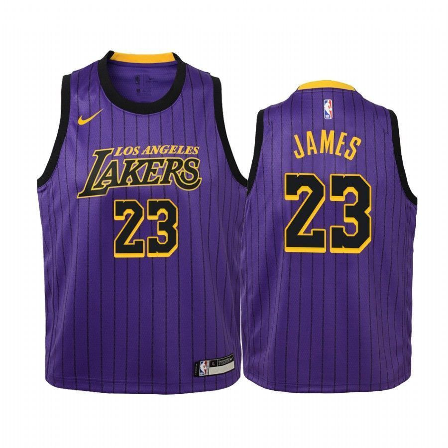 Youth Los Angeles Lakers Lebron James 23 City Jersey