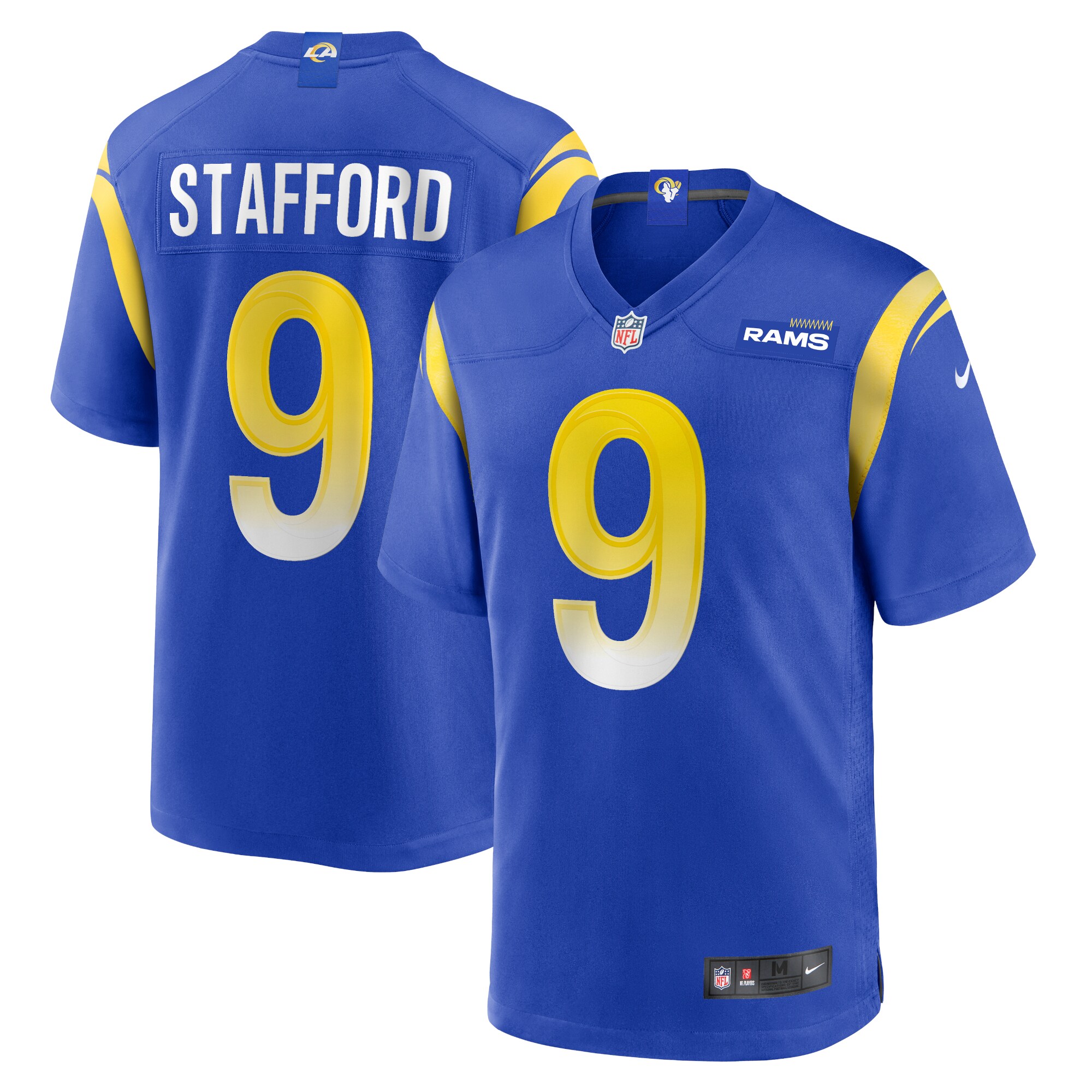 Youth Los Angeles Rams Matthew Stafford Royal Game Jersey Js7058