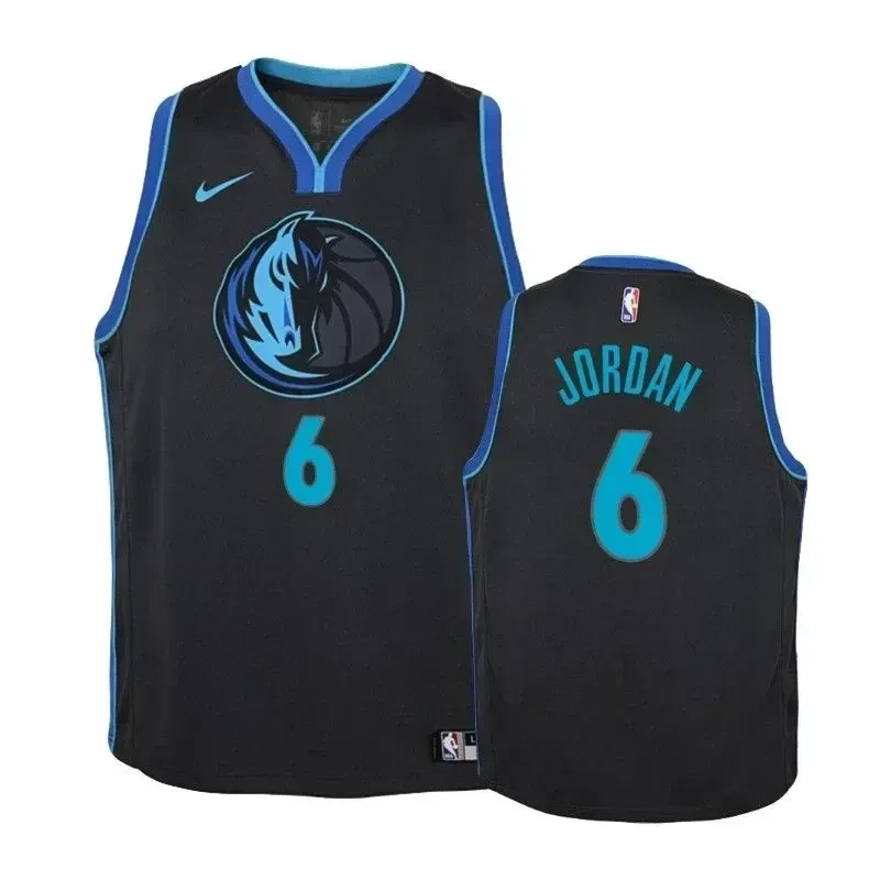 Youth Mavericks Deandre Jordan 6 City Anthracite Jersey