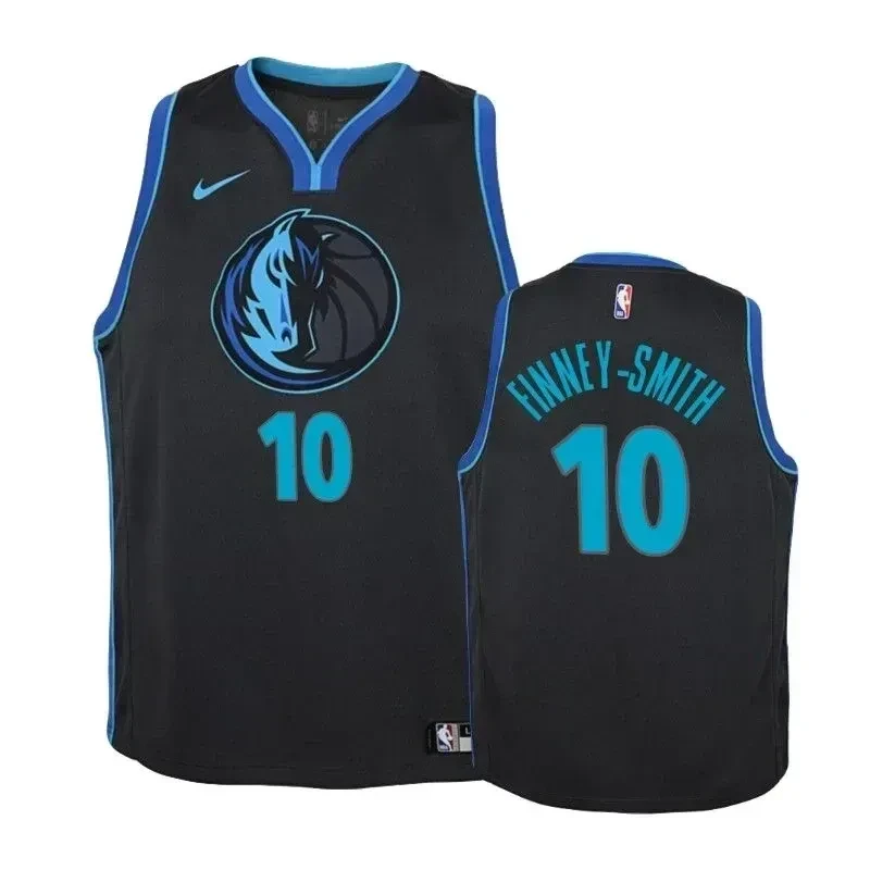 Youth Mavericks Dorian Finney-smith 10 City Anthracite Jersey