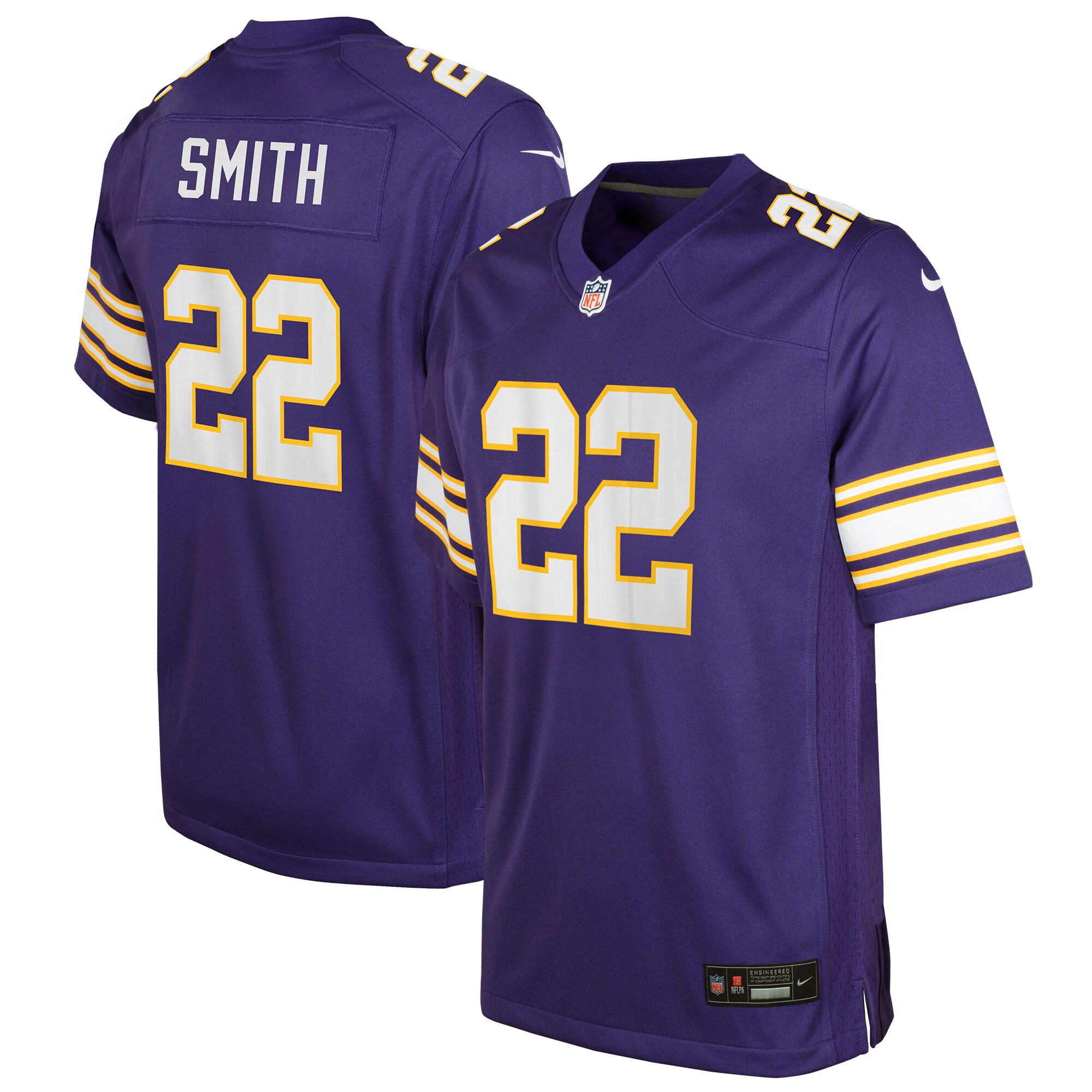 Youth Minnesota Vikings Harrison Smith Purple Game Jersey Js9276