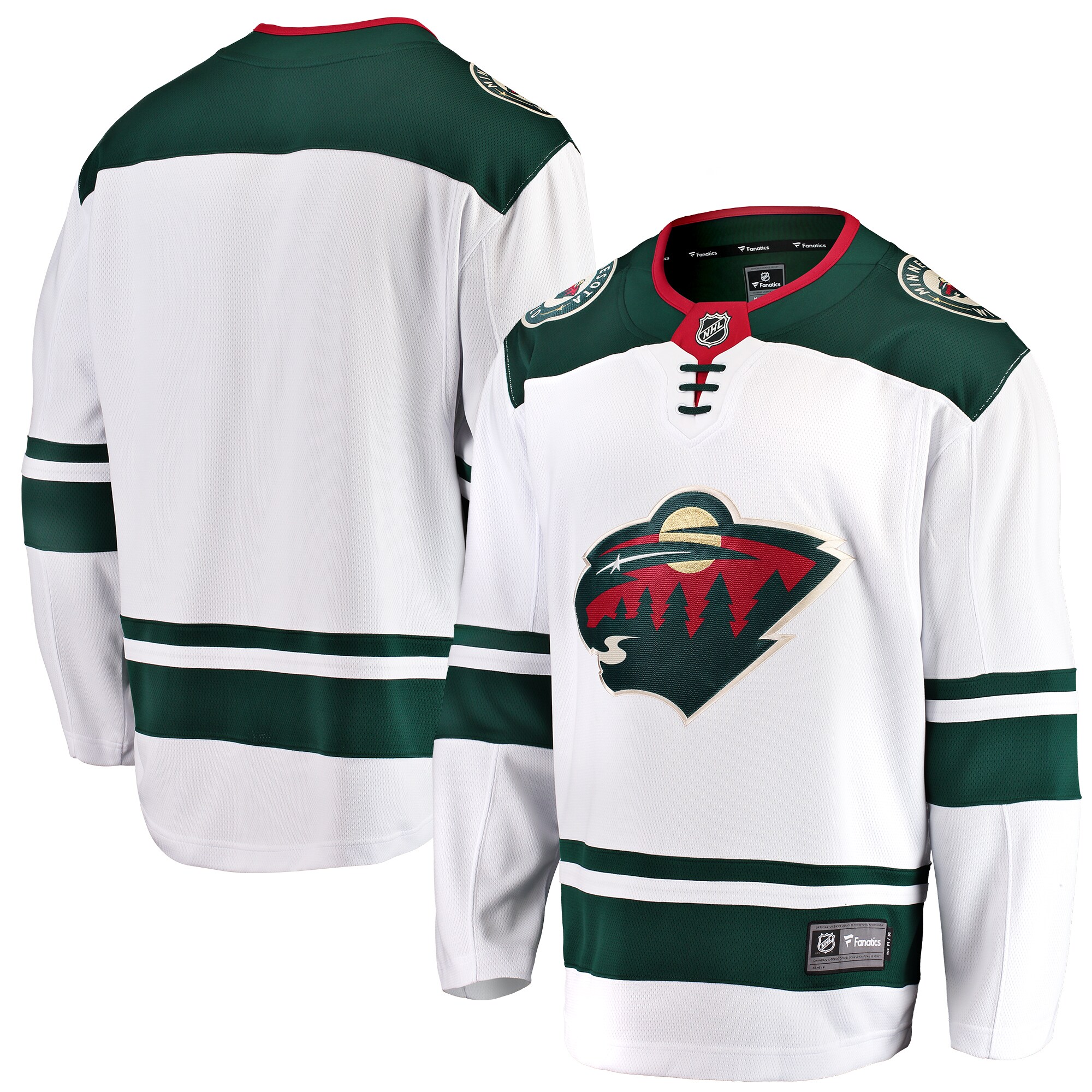 Youth Minnesota Wild White Away Breakaway Jersey