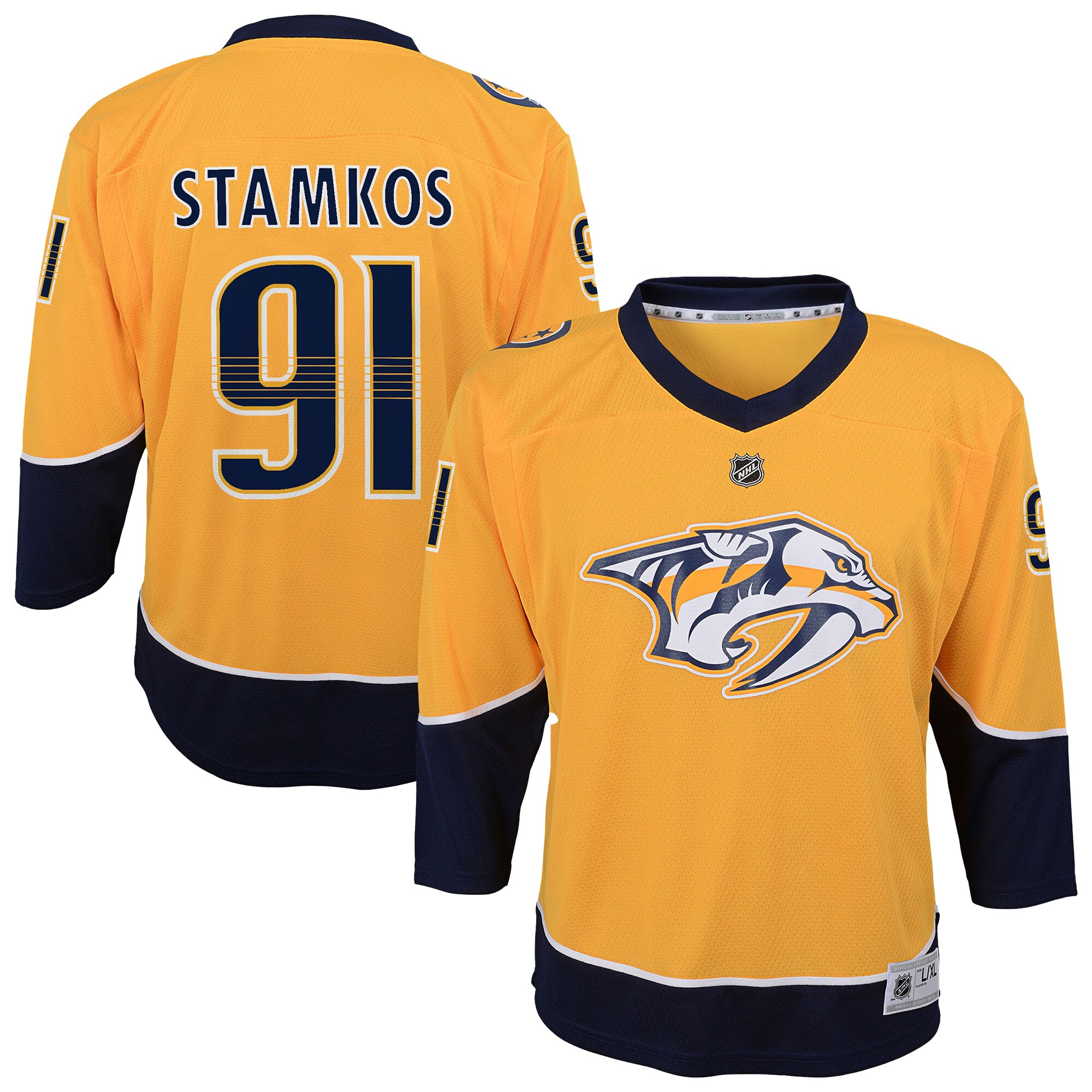 Youth Nashville Predators Steven Stamkos Gold Alternate Player Jersey