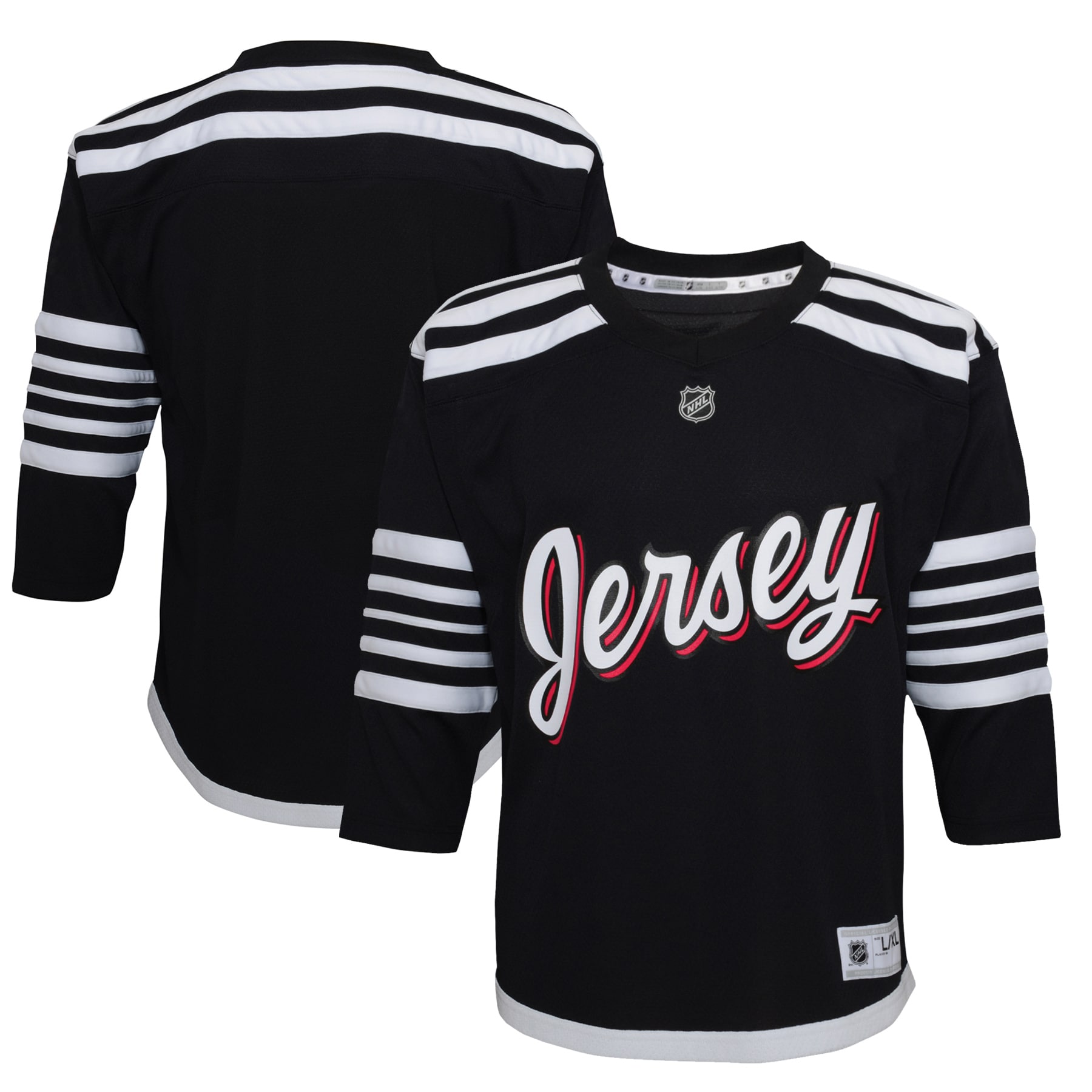 Youth New Jersey Devils Black 2021/22 Alternate Jersey