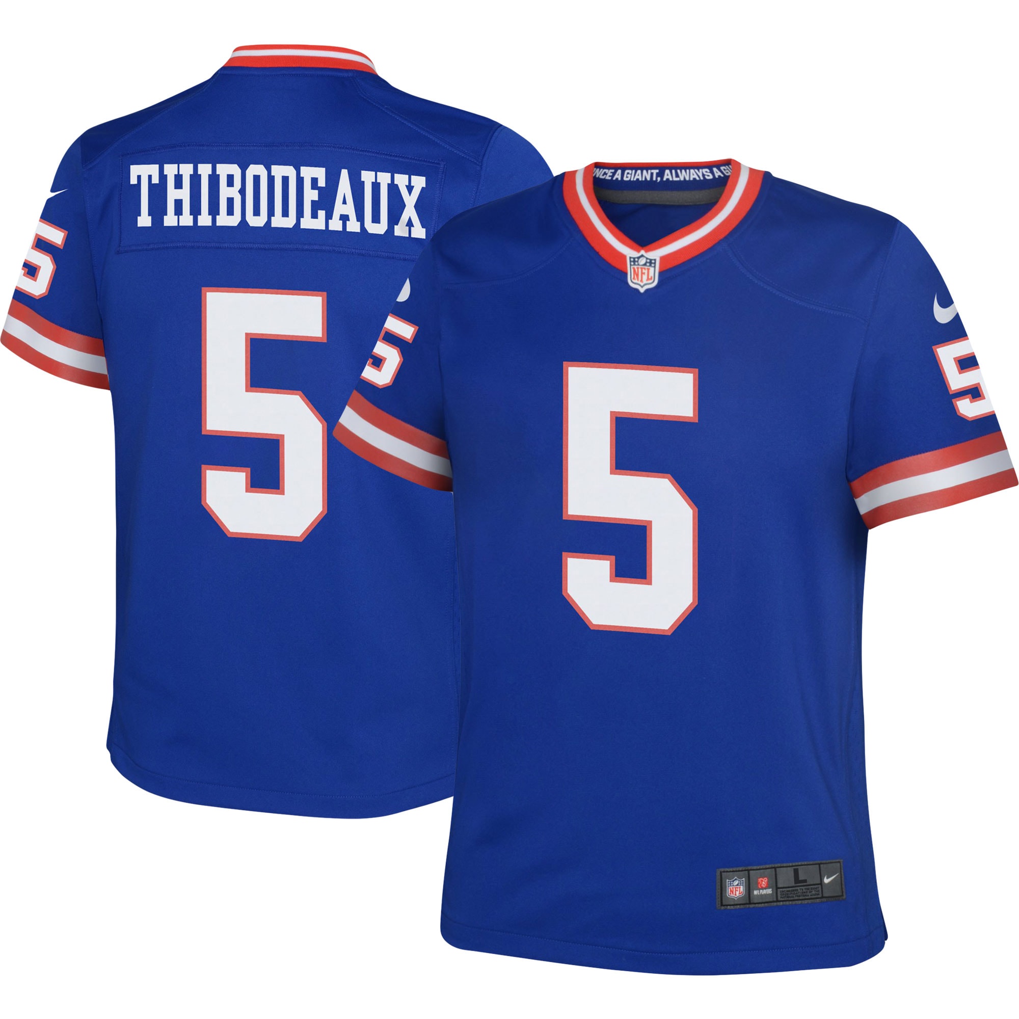 Youth New York Giants Kayvon Thibodeaux Royal Game Jersey Js8433