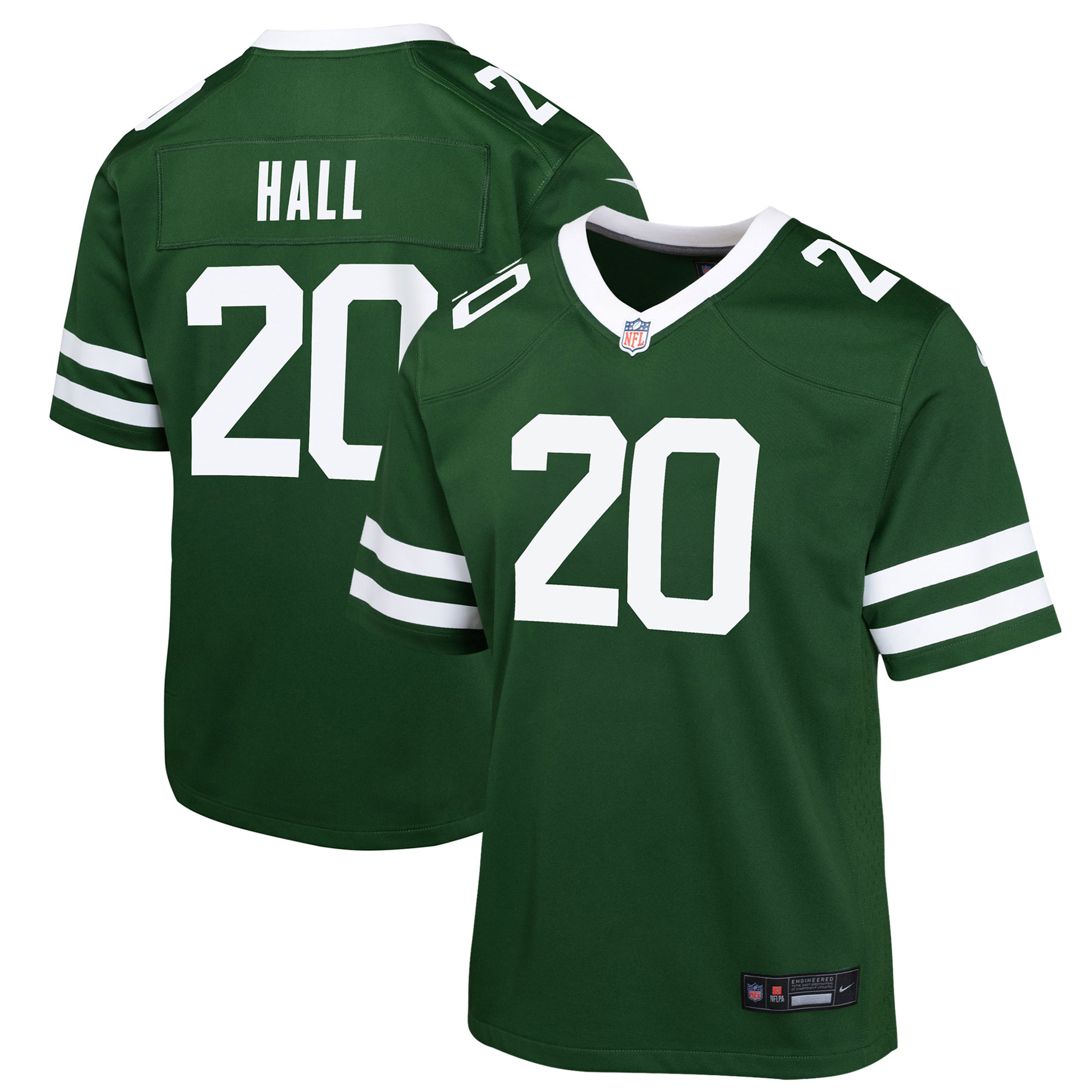 Youth New York Jets Breece Hall Legacy Green Game Jersey Js3526