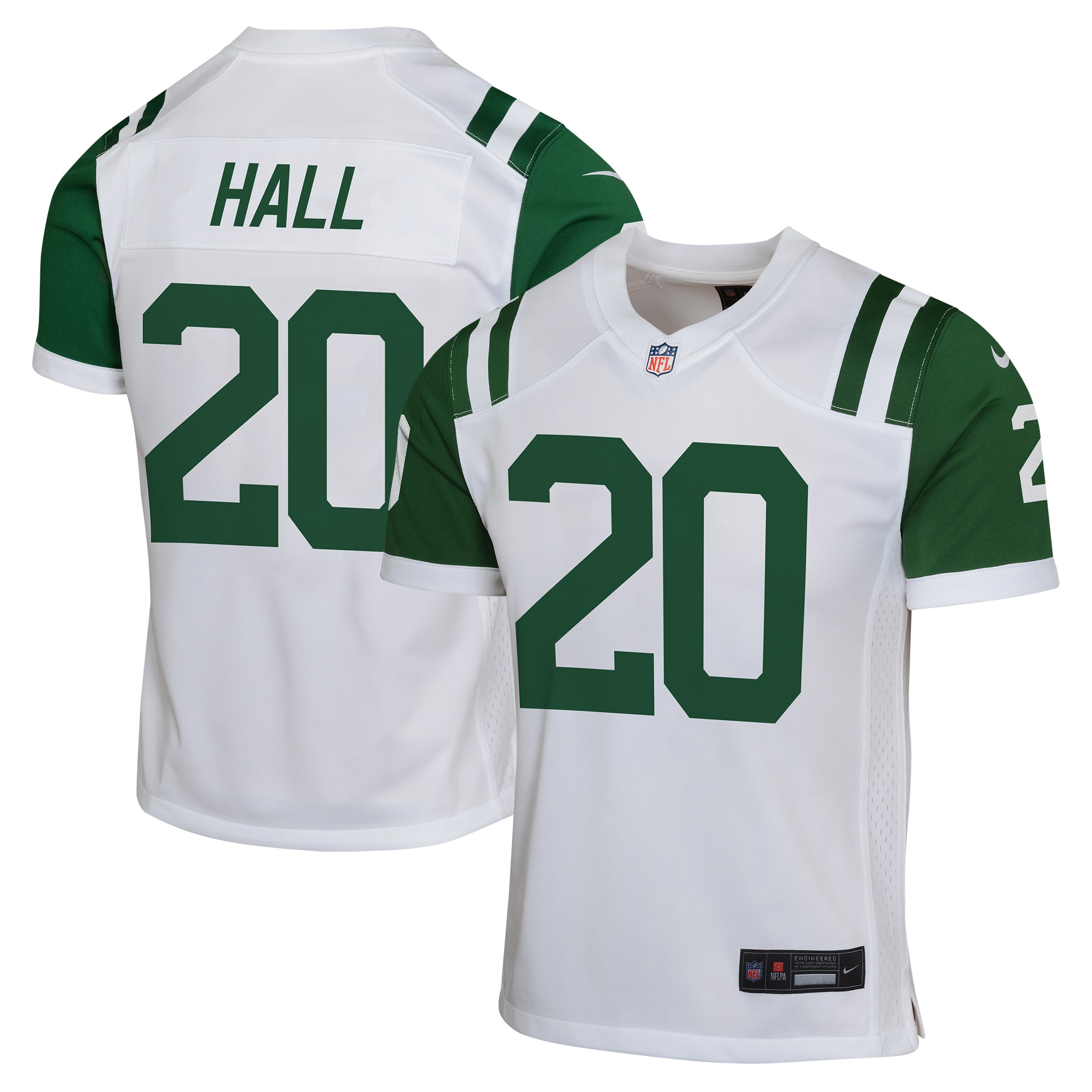 Youth New York Jets Breece Hall White Classic Alternate Game Jersey Js2784