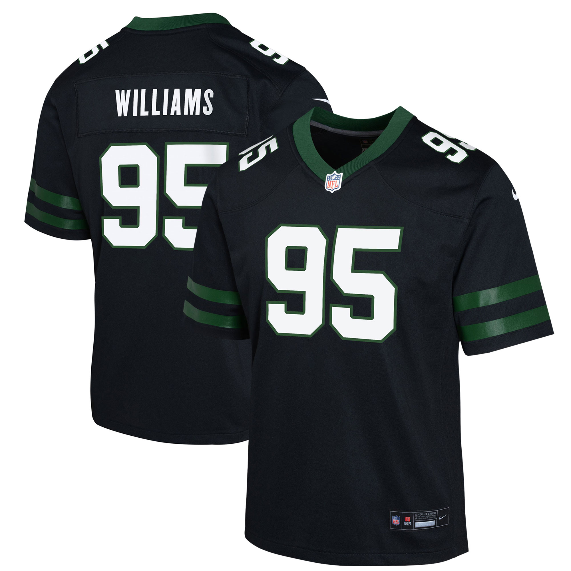 Youth New York Jets Quinnen Williams Legacy Black Alternate Game Jersey Js4406