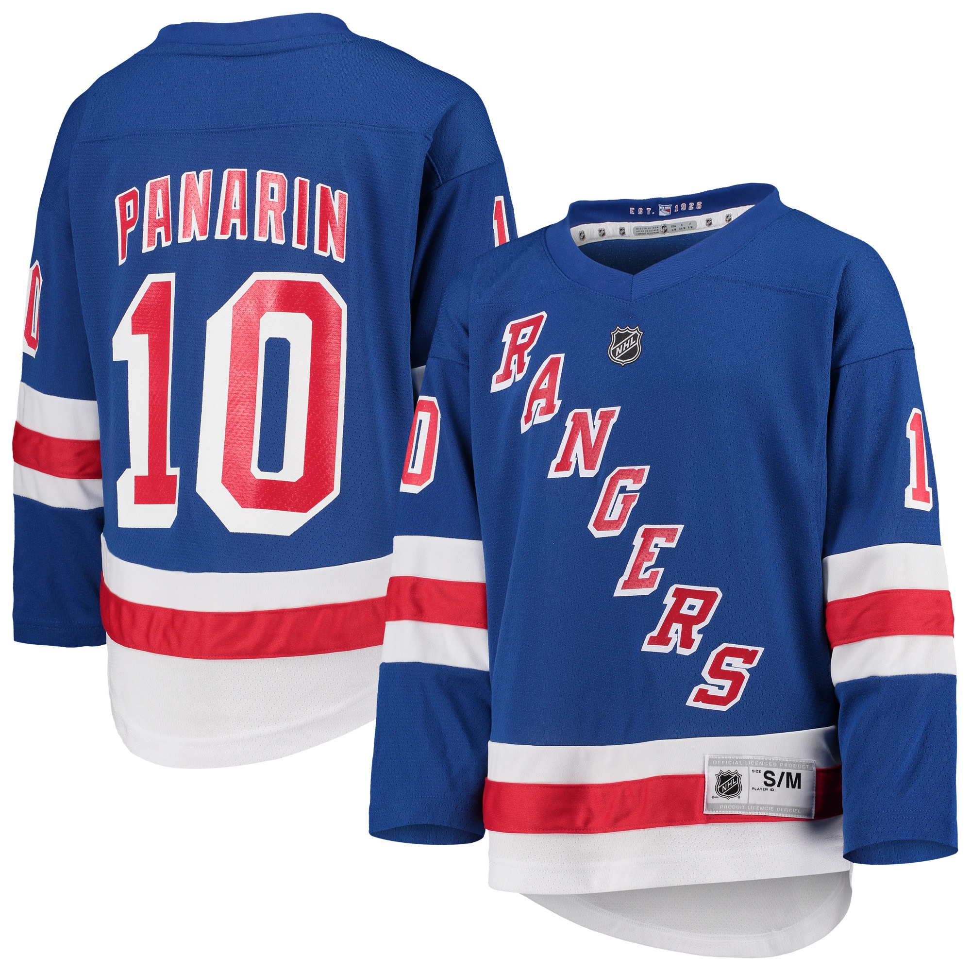 Youth New York Rangers Artemi Panarin Blue Home Player Jersey